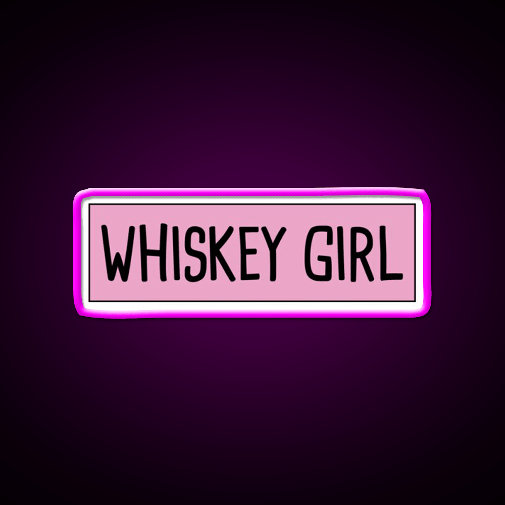 Whiskey Girl Whiskey Drink Bar Led Neon Sign Rgb Color - Shineneon