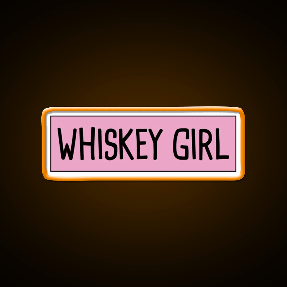 Whiskey Girl Whiskey Drink Bar Led Neon Sign Rgb Color - Shineneon