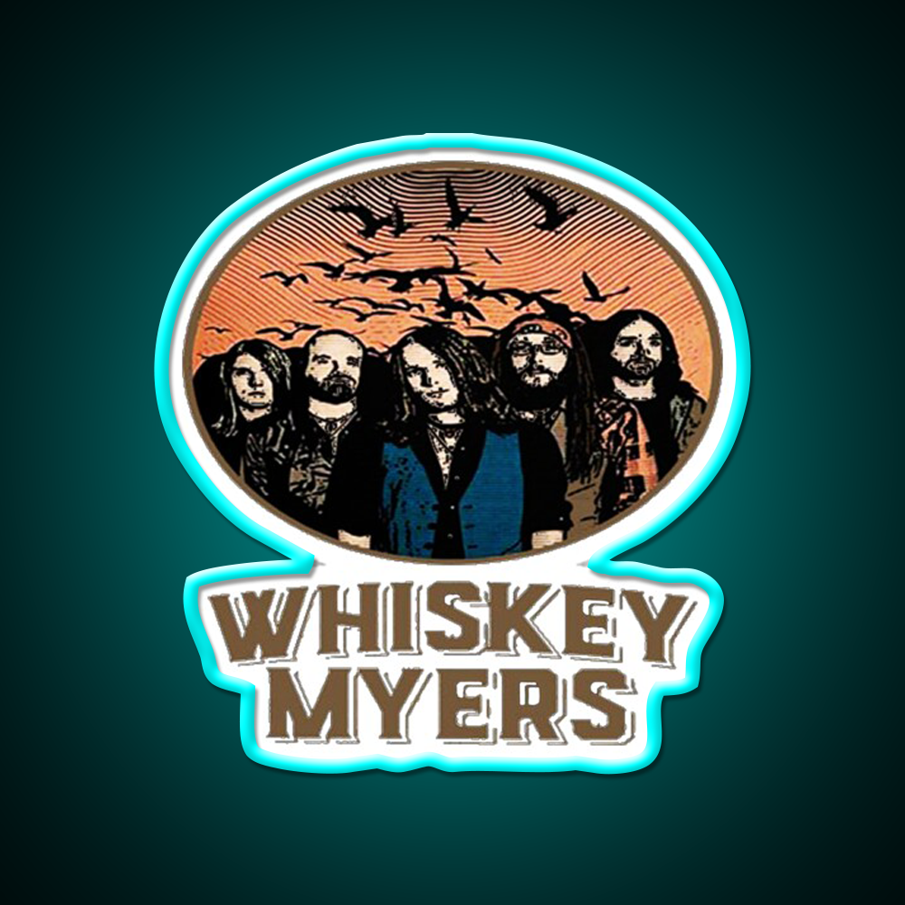 Whiskey Myers Logo Whiskey Drink Bar Led Neon Sign Rgb Color