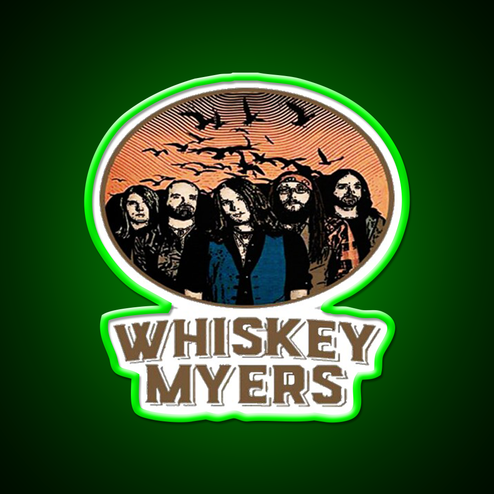 Whiskey Myers Logo Whiskey Drink Bar Led Neon Sign Rgb Color