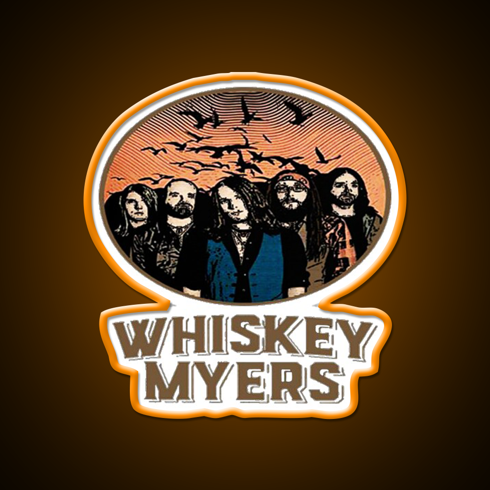 Whiskey Myers Logo Whiskey Drink Bar Led Neon Sign Rgb Color