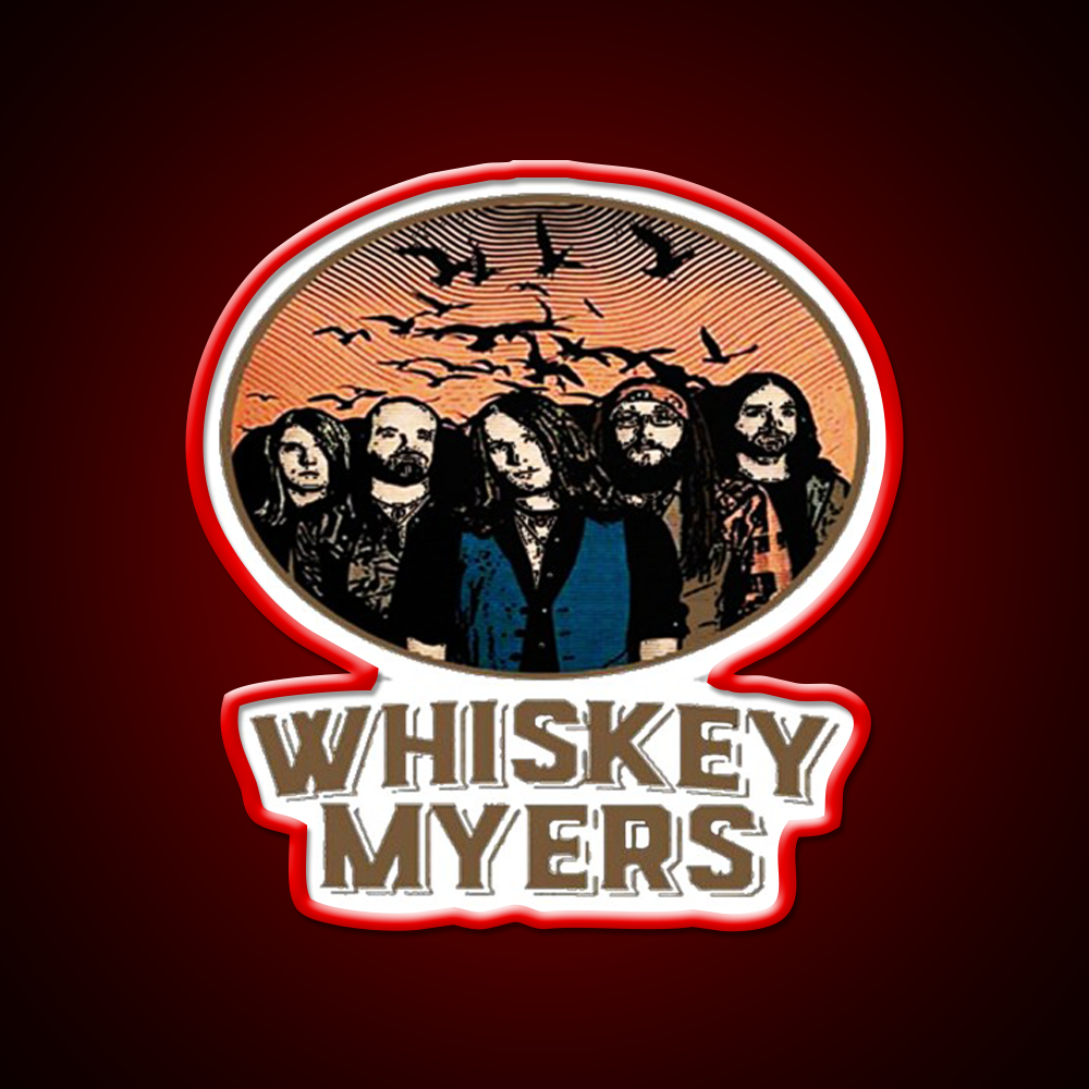 Whiskey Myers Logo Whiskey Drink Bar Led Neon Sign Rgb Color