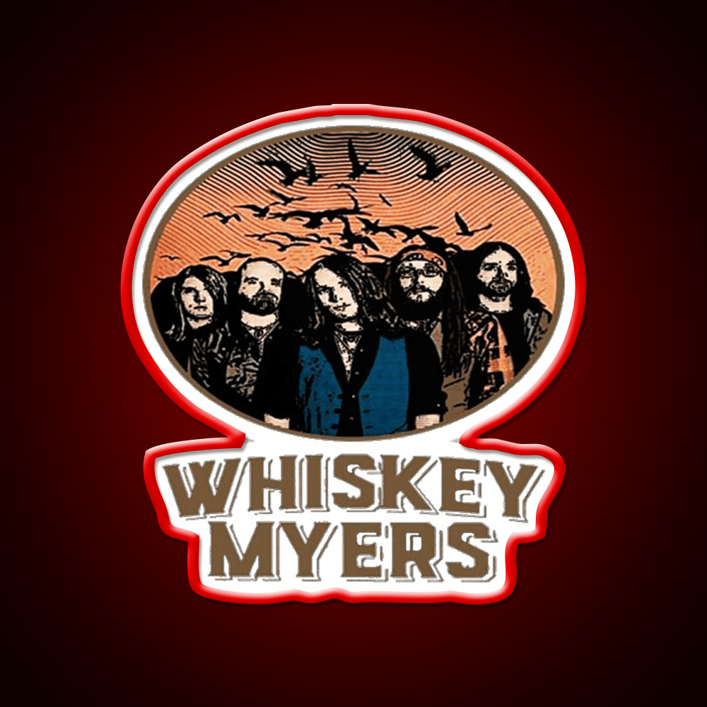 Whiskey Myers Logo Whiskey Drink Bar Led Neon Sign Rgb Color - Shineneon