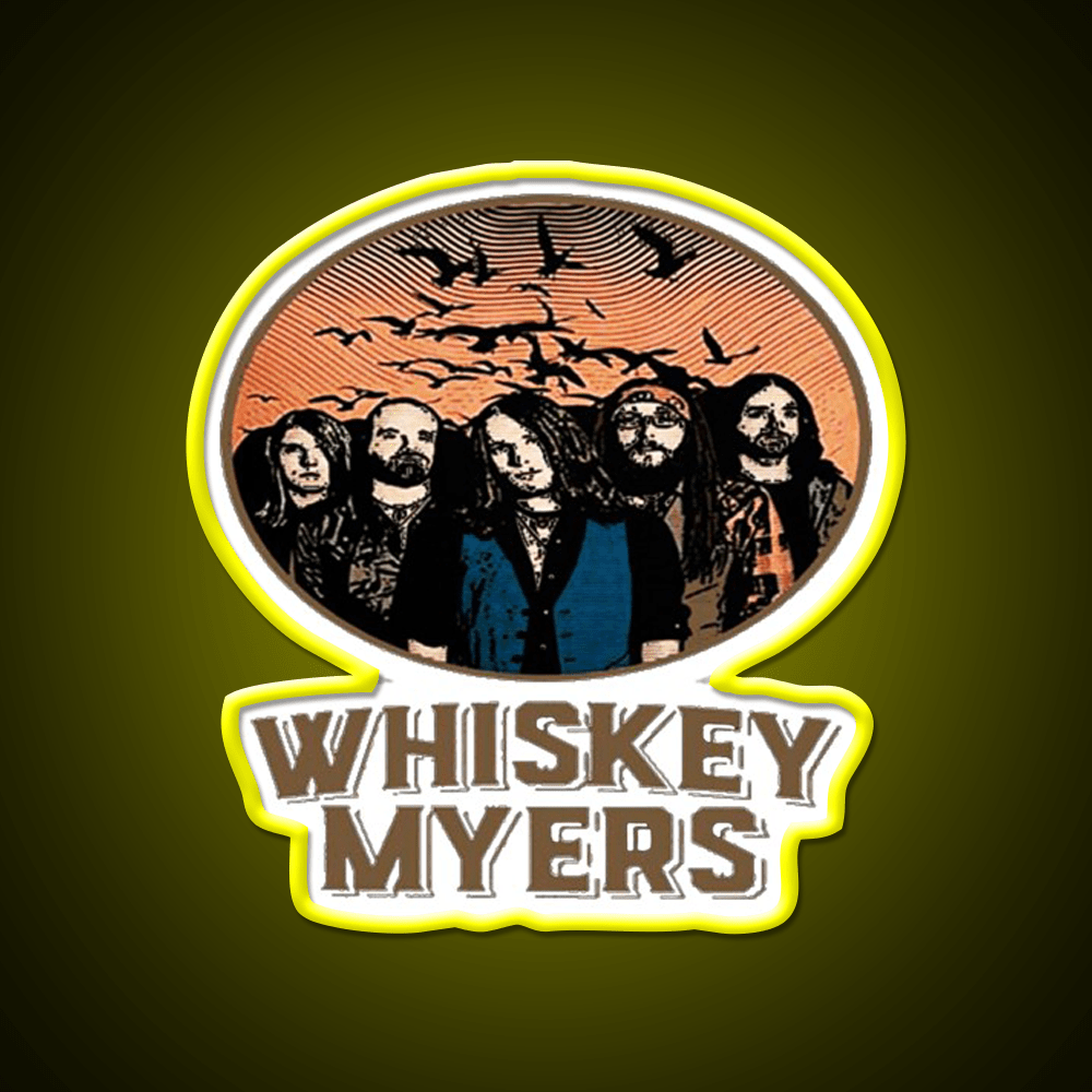 Whiskey Myers Logo Whiskey Drink Bar Led Neon Sign Rgb Color - Shineneon