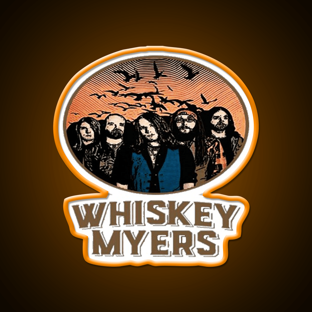 Whiskey Myers Logo Whiskey Drink Bar Led Neon Sign Rgb Color - Shineneon