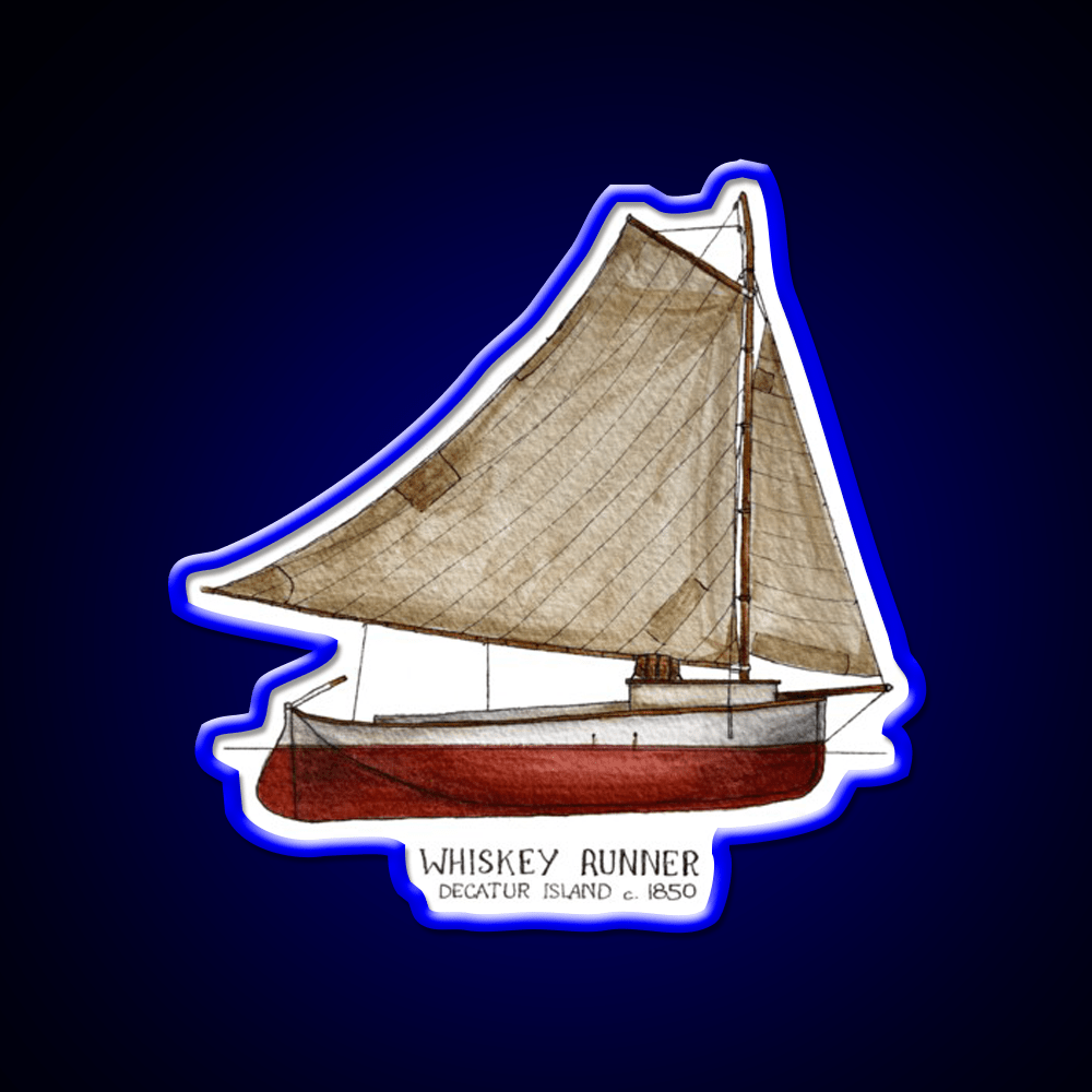 Whiskey Runner Whiskey Drink Bar Led Neon Sign Rgb Color - Shineneon