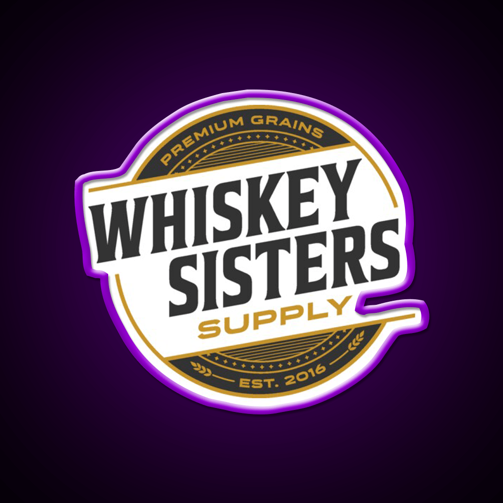 Whiskey Sisters Whiskey Drink Bar Led Neon Sign Rgb Color - Shineneon