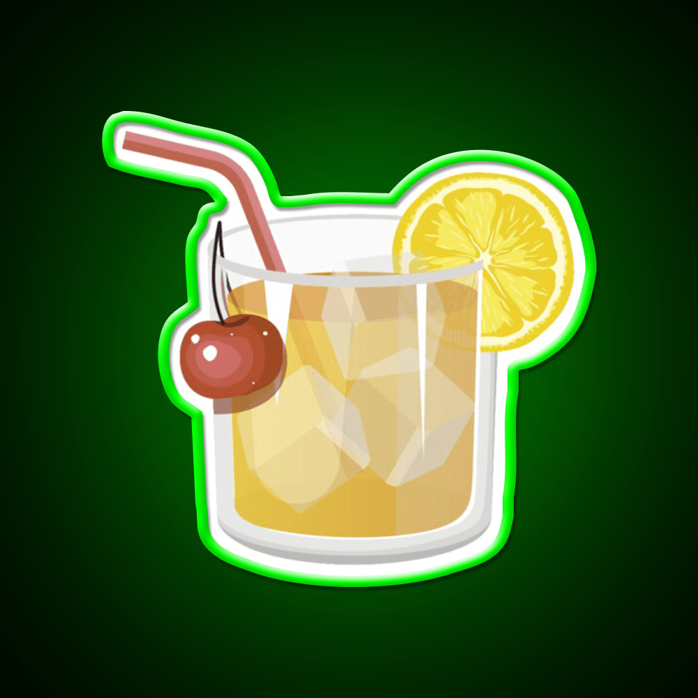Whiskey Sour Cocktail Bar Decor Led Neon Sign Home Bar Decor Rgb Color - Shineneon