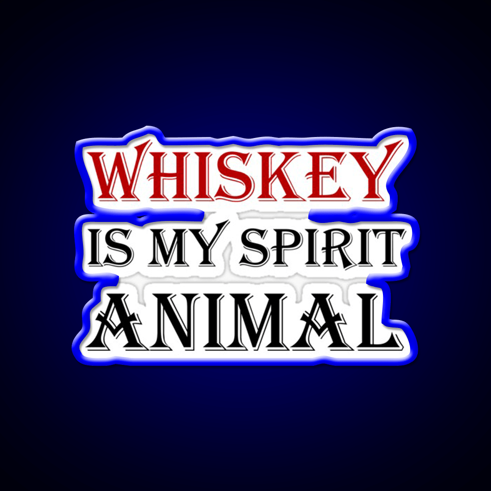 Whiskey Spirit Animal Whiskey Drink Bar Led Neon Sign Rgb Color - Shineneon