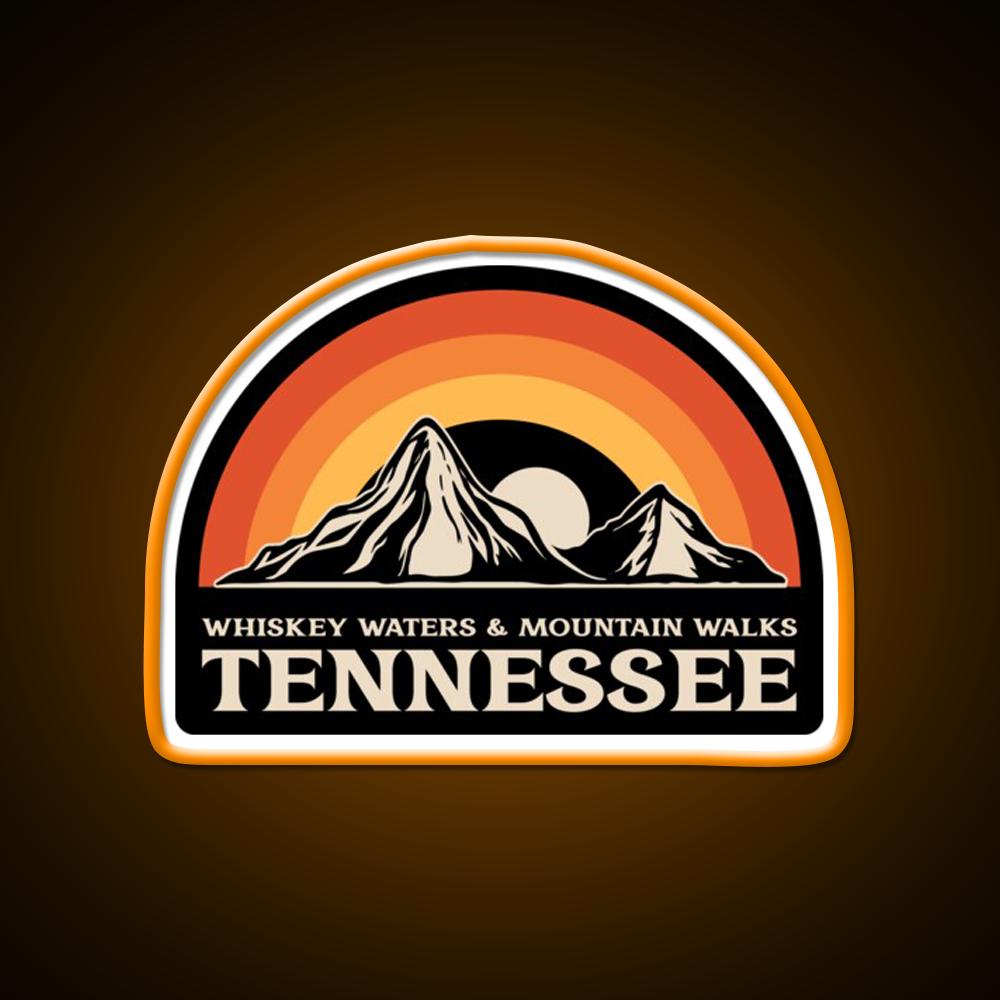 Whiskey Waters Mountain Walks Whiskey Drink Bar Led Neon Sign Rgb Color