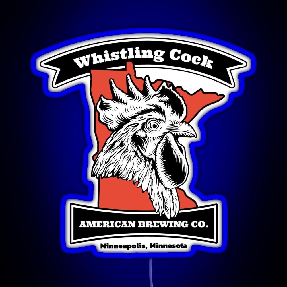 Whistling Cock American Brewing Co Mn Rgb Led Neon Sign Pop Wall Art - Shineneon
