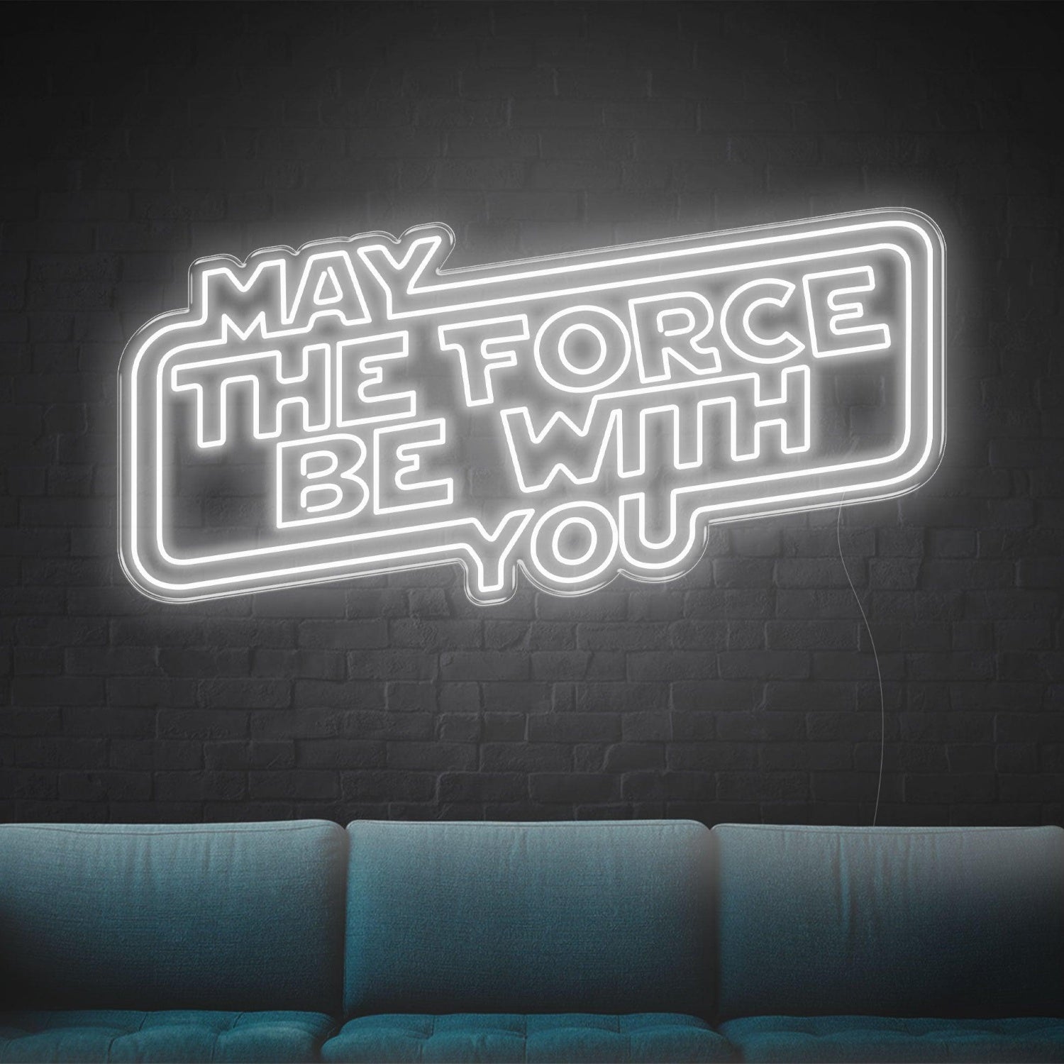 White Bold Star Wars Led Neon Sign For Home And Cafe Decor | Shineneon