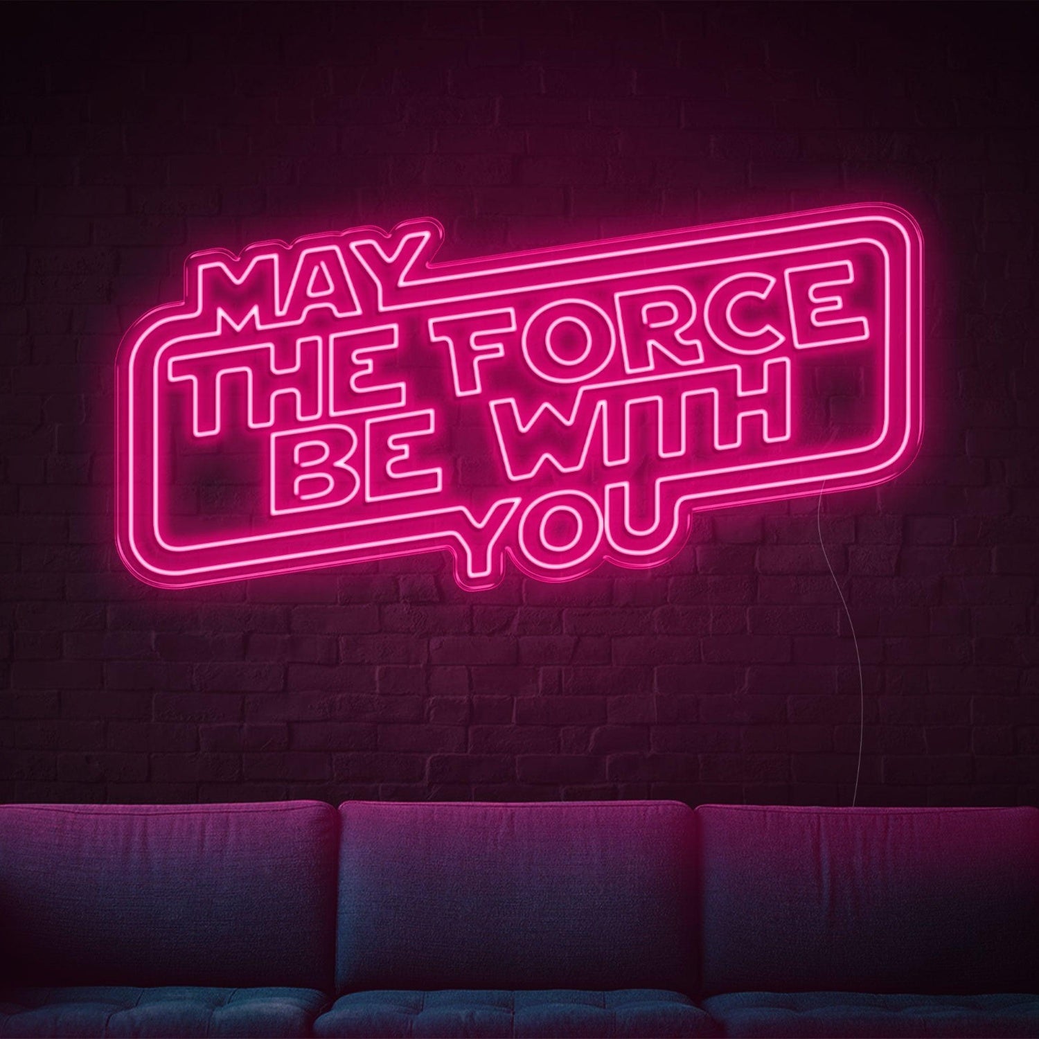 White Bold Star Wars Led Neon Sign For Home And Cafe Decor | Shineneon