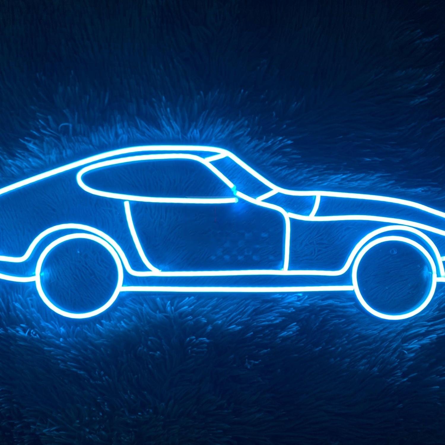 White Car Silhouette Led Neon Sign Tabletop Home Decor-1 | Shineneon