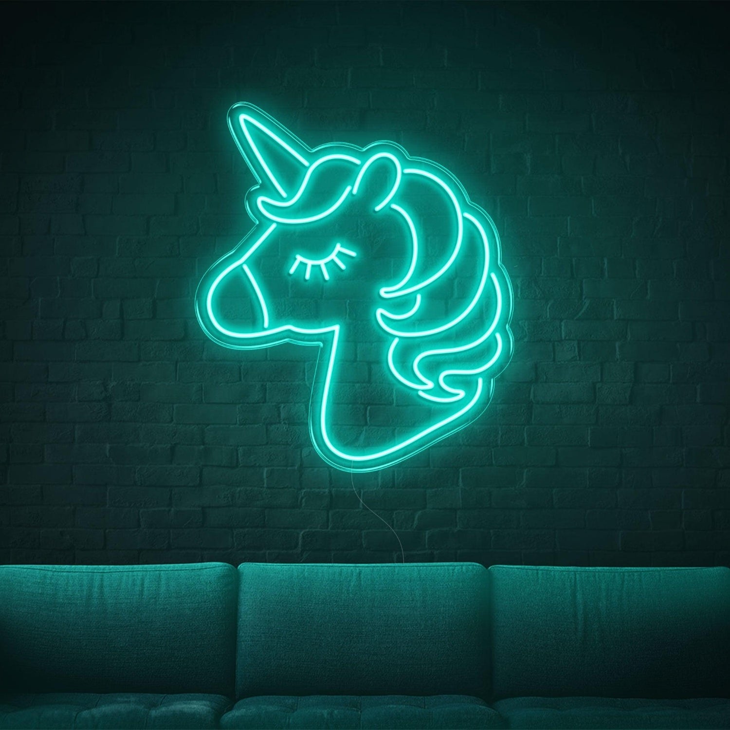 White Cartoon Unicorn Led Neon Sign For Home Decor | Shineneon