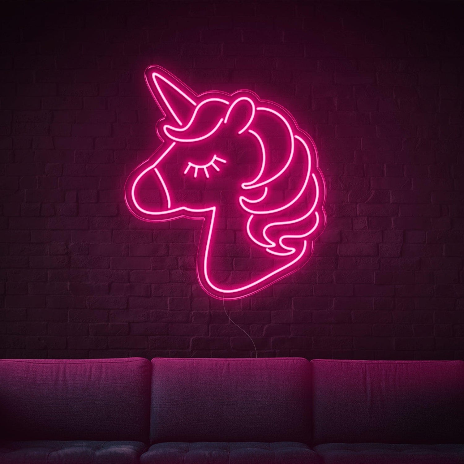 White Cartoon Unicorn Led Neon Sign For Home Decor | Shineneon