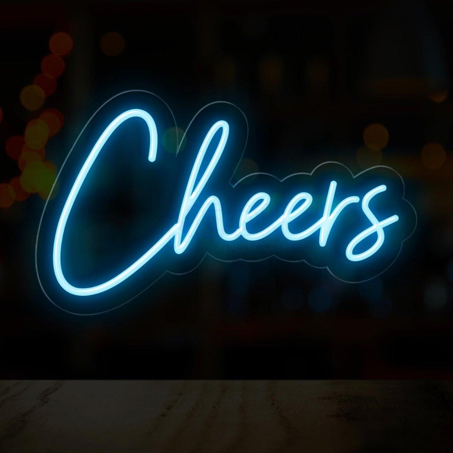 White Cheers Led Neon Sign For Bar Restaurant And Home Decor | Shineneon