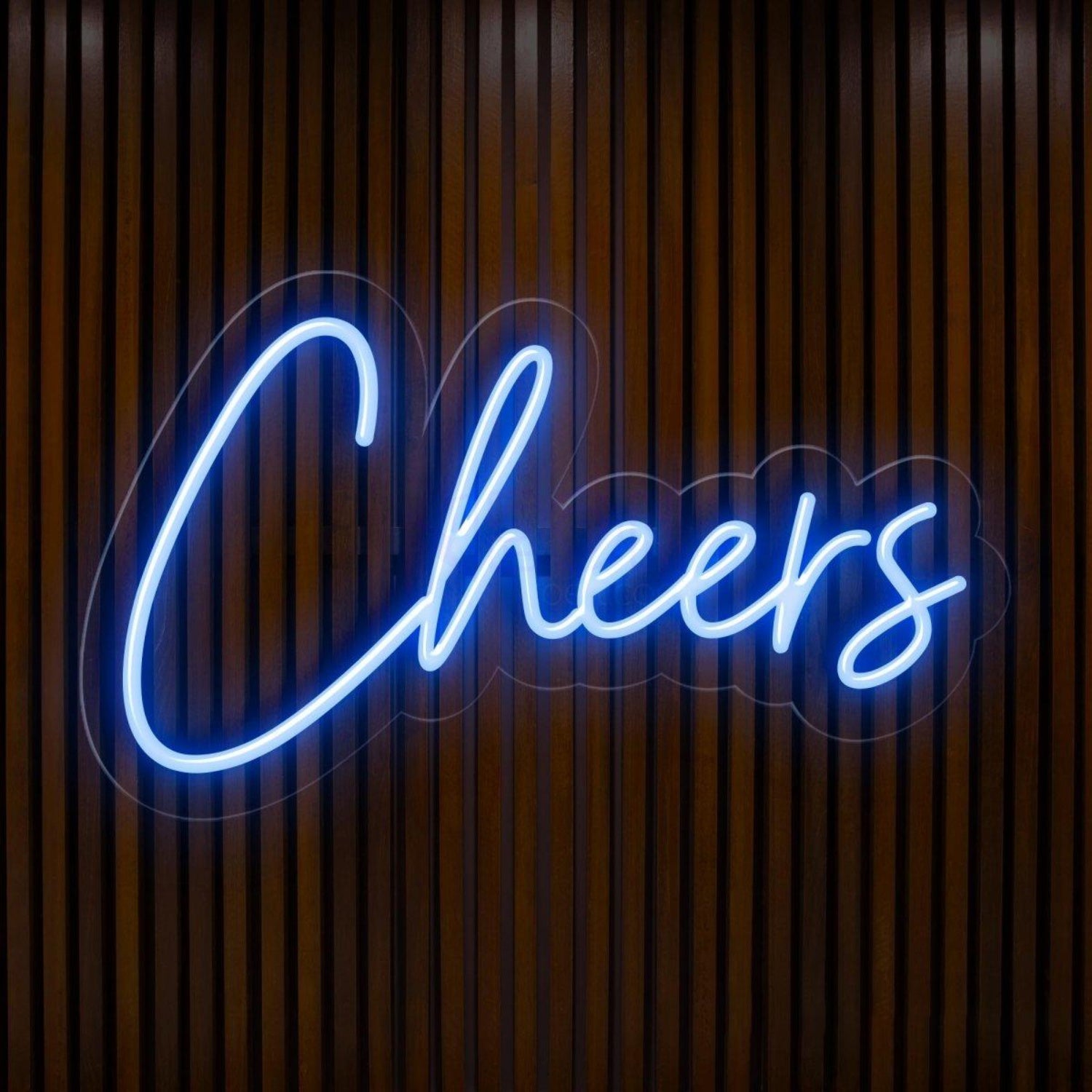White Cheers Led Neon Sign For Bar Restaurant And Home Decor | Shineneon