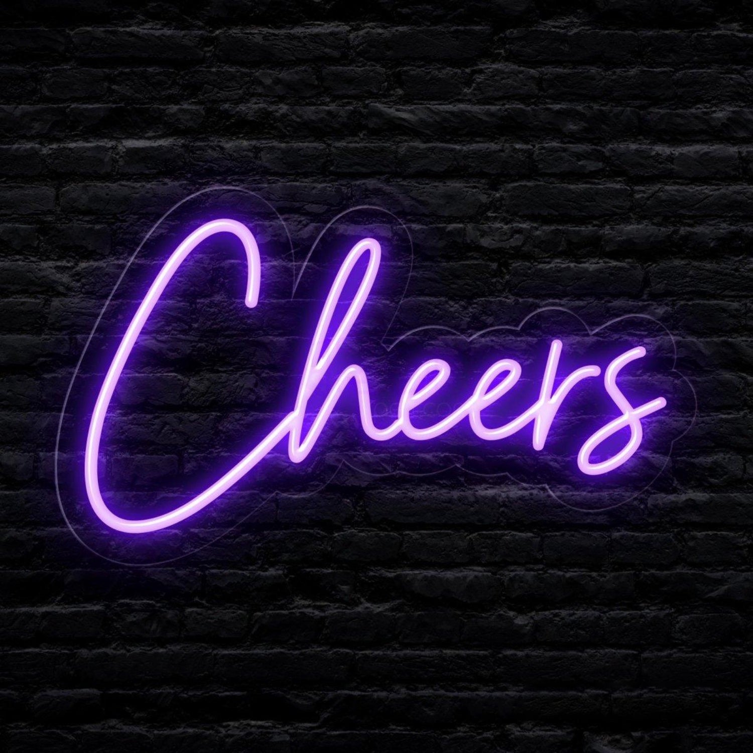 White Cheers Led Neon Sign For Bar Restaurant And Home Decor | Shineneon
