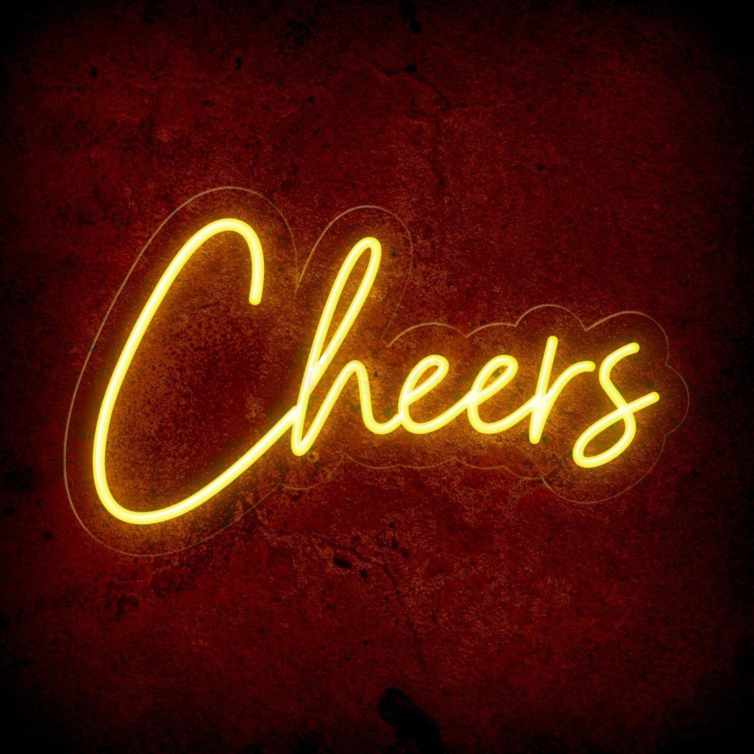 White Cheers Led Neon Sign For Bar Restaurant And Home Decor | Shineneon