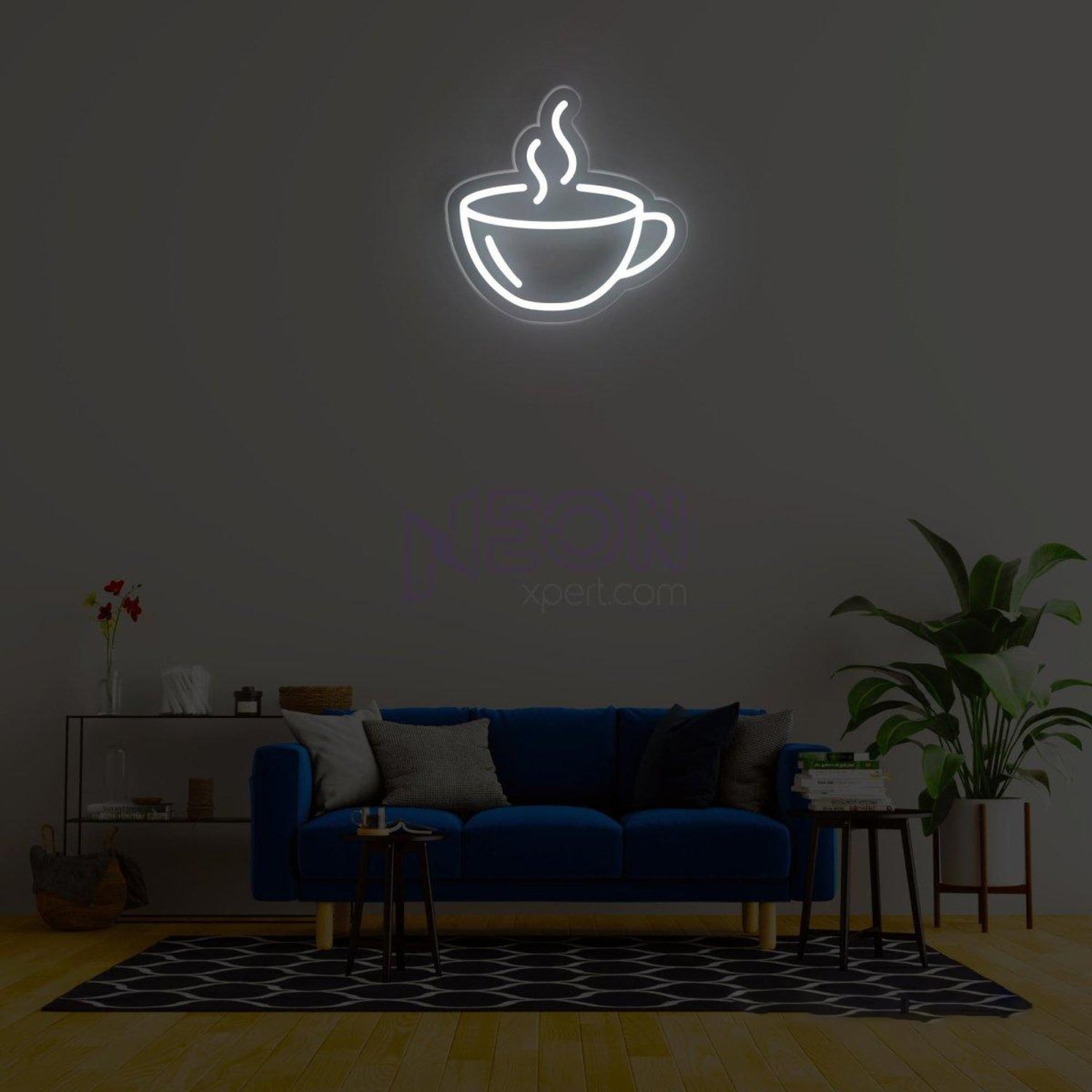 White Coffee Cup Led Neon Sign For Cafe Brick Wall Decor | Shineneon