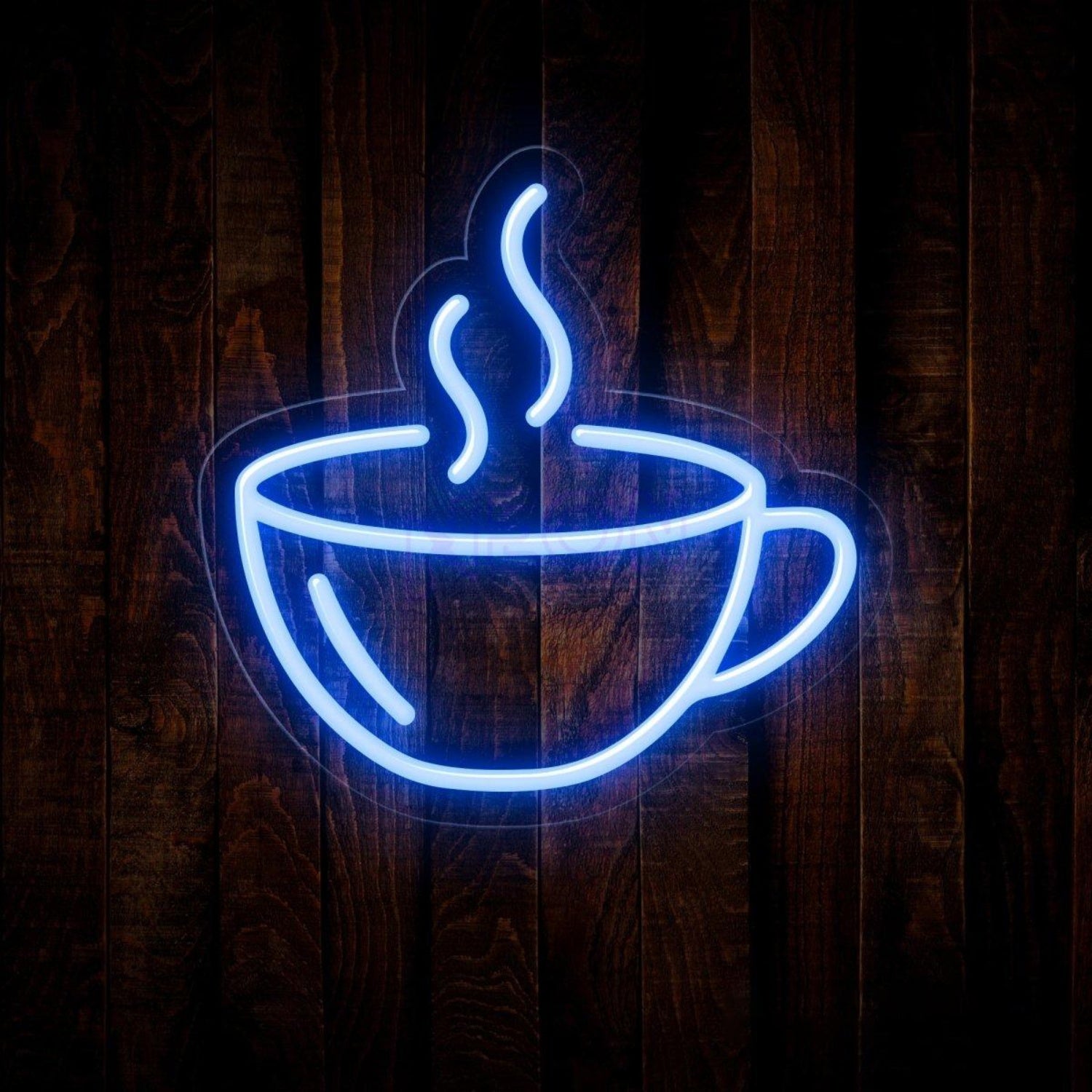 White Coffee Cup Led Neon Sign For Cafe Brick Wall Decor | Shineneon