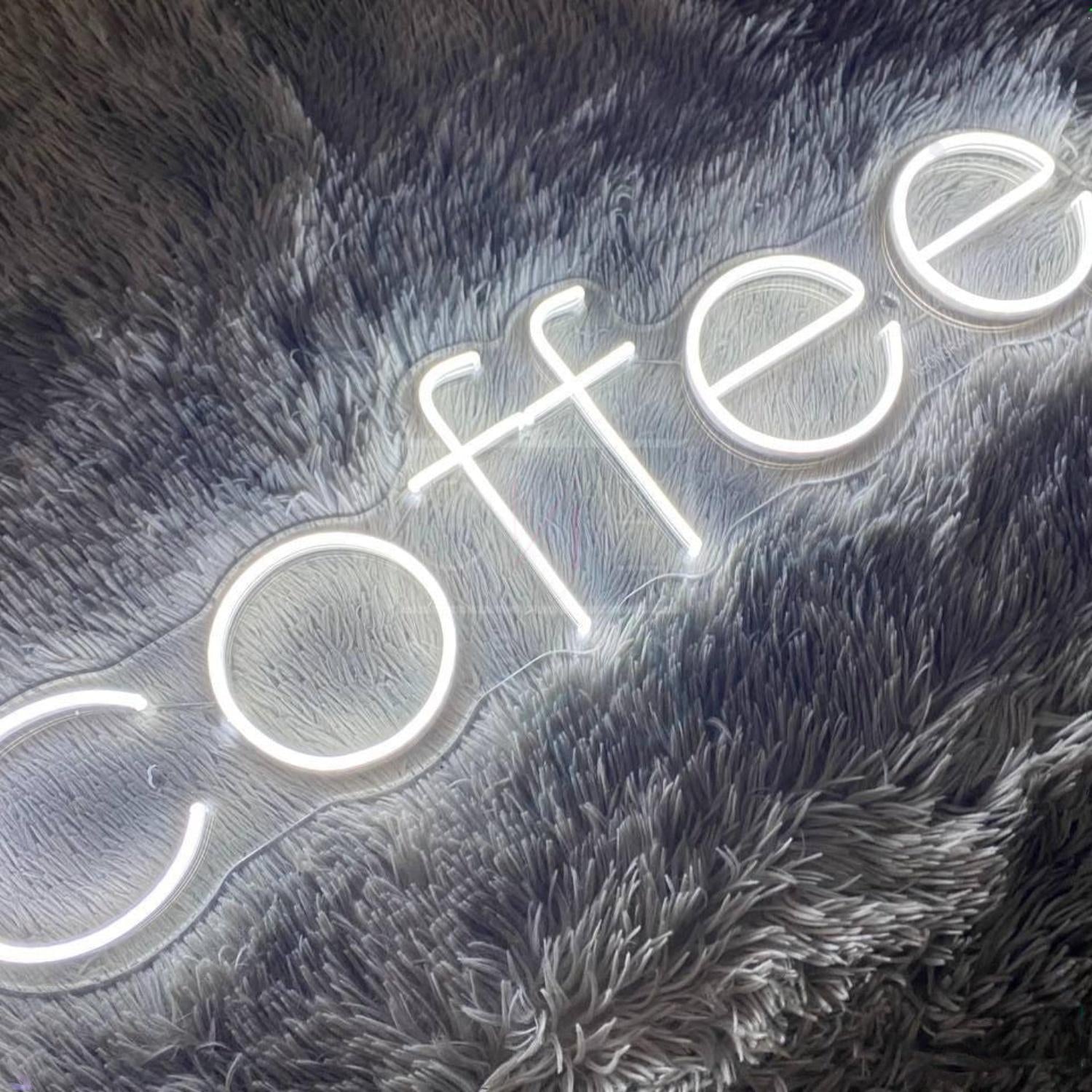 White Coffee Led Neon Sign For Cafe And Home Decor | Shineneon