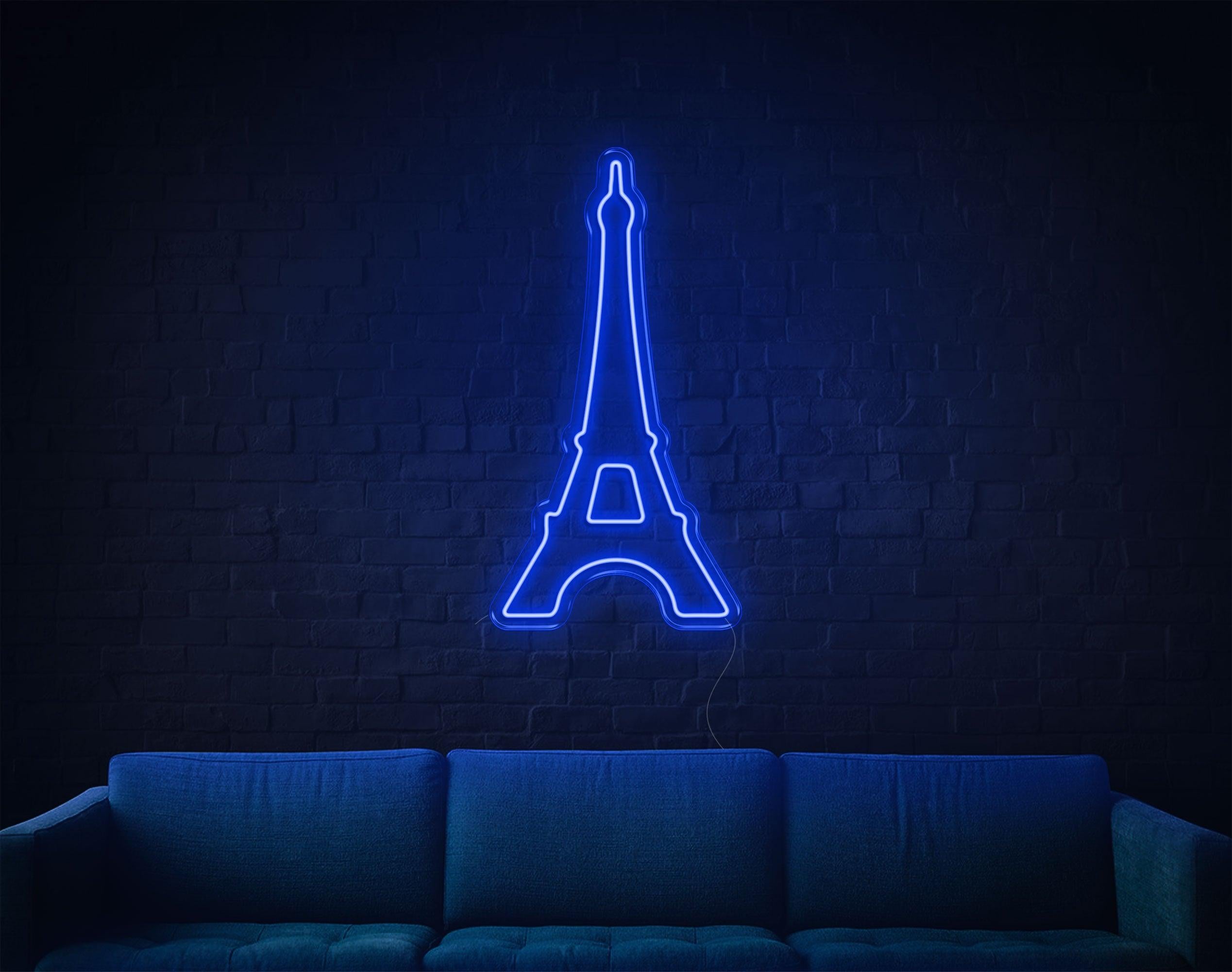 White Eiffel Tower Led Neon Sign For Indoor Wall Art | Shineneon