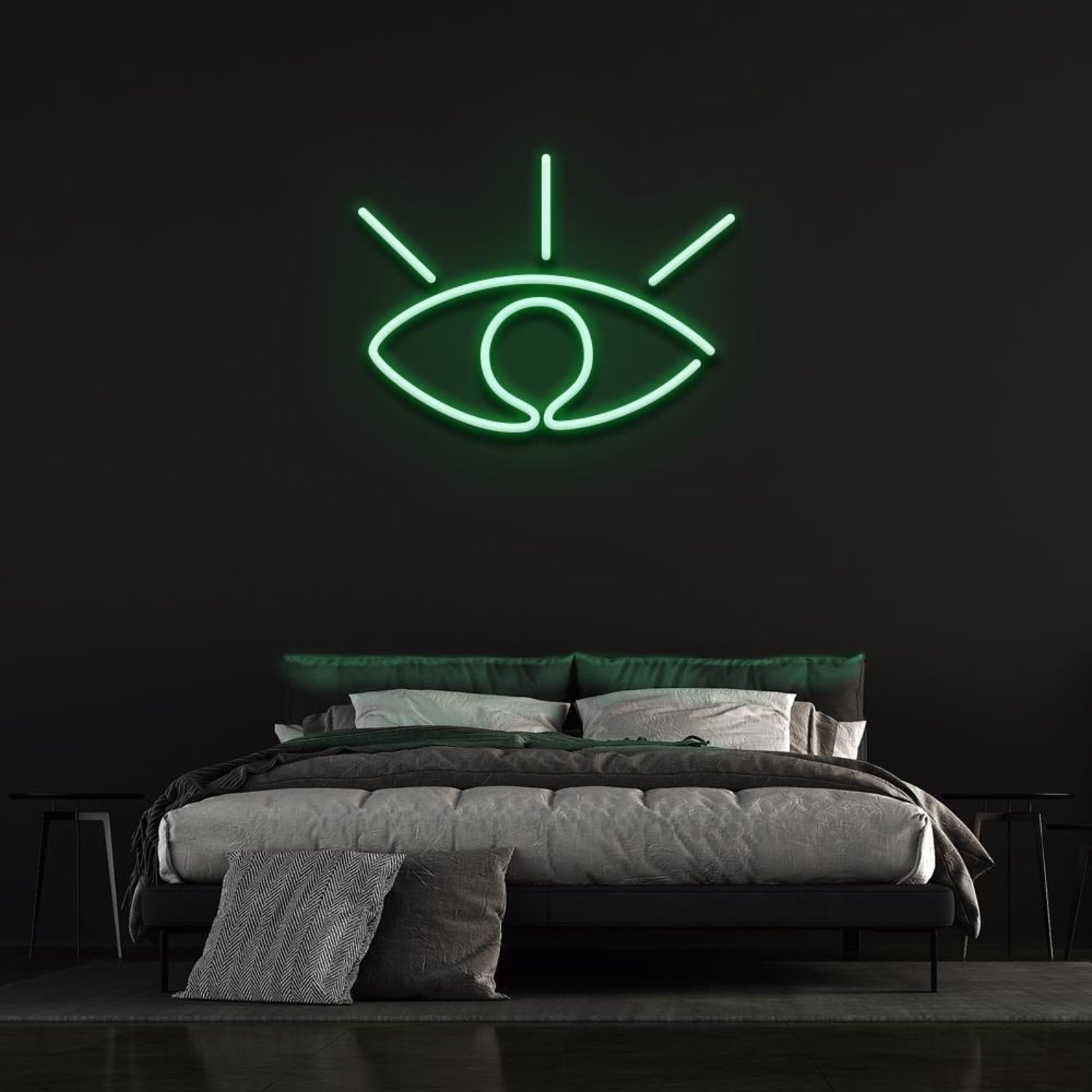 White Eye Led Neon Sign Bedroom Wall Decor | Shineneon