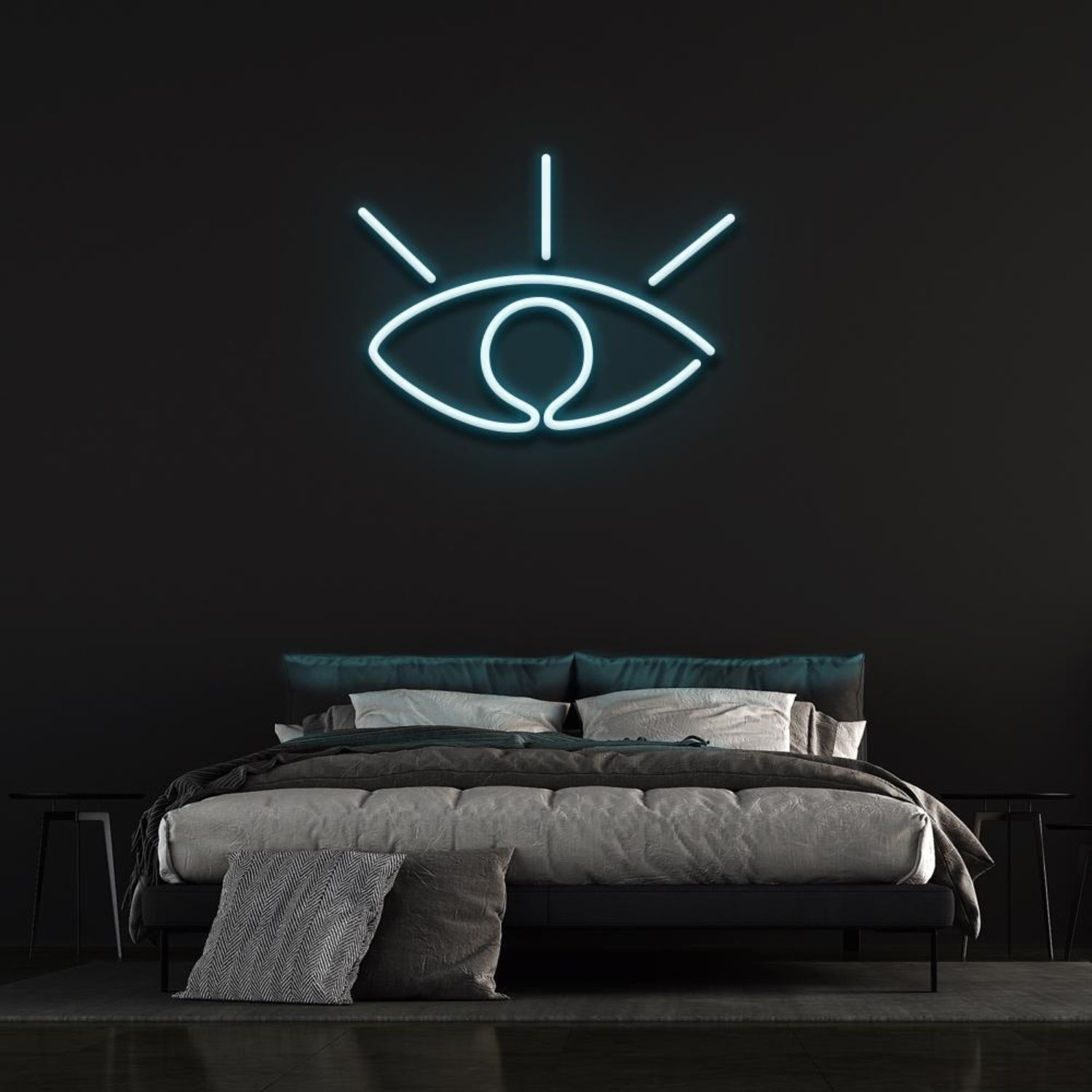 White Eye Led Neon Sign Bedroom Wall Decor | Shineneon