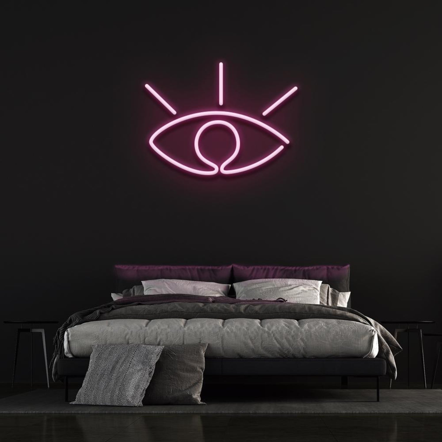 White Eye Led Neon Sign Bedroom Wall Decor | Shineneon