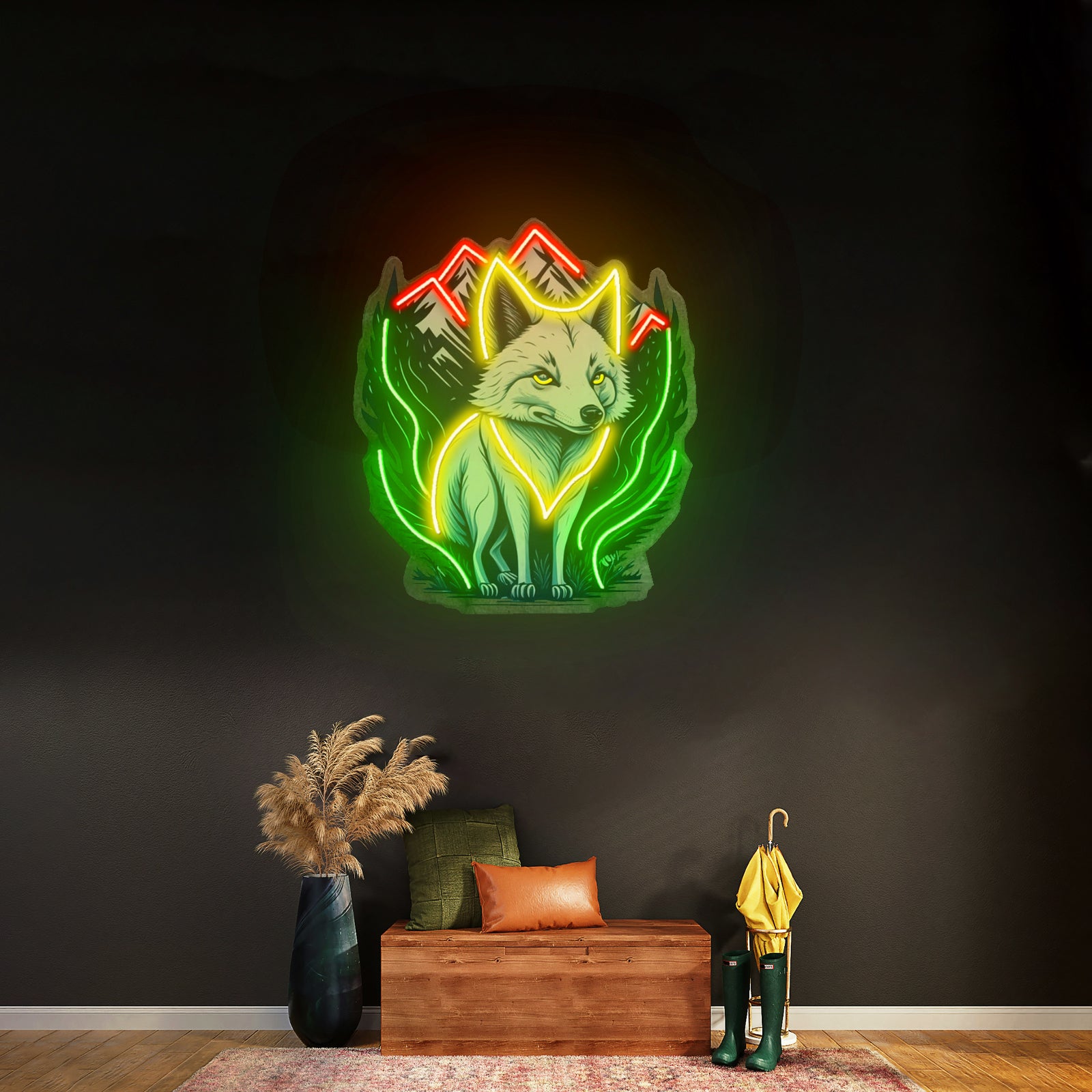 Who Is Next Santa Christmas Led Neon Acrylic Artwork For Sale