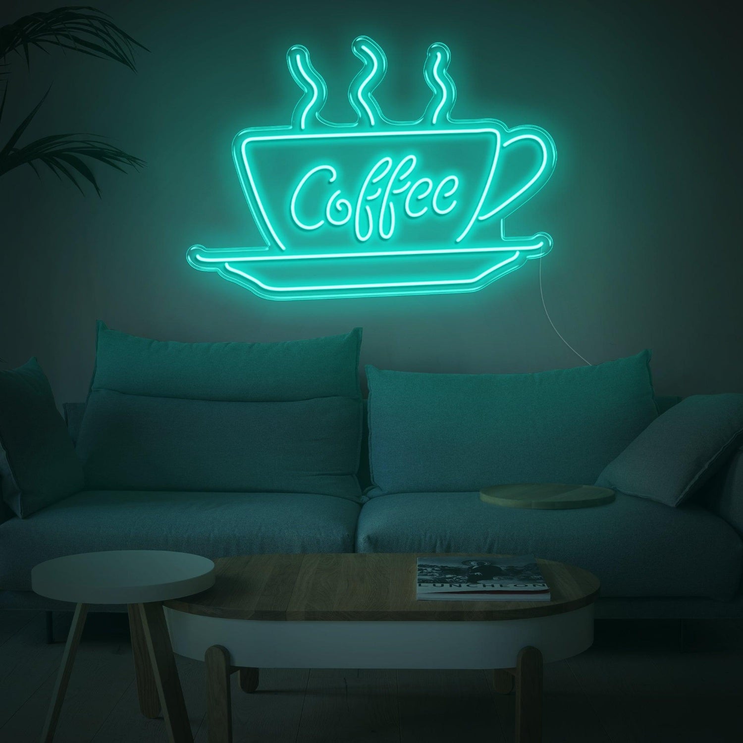 White-Glow Coffee Cup Led Neon Sign Modern Cafe Home Decor | Shineneon