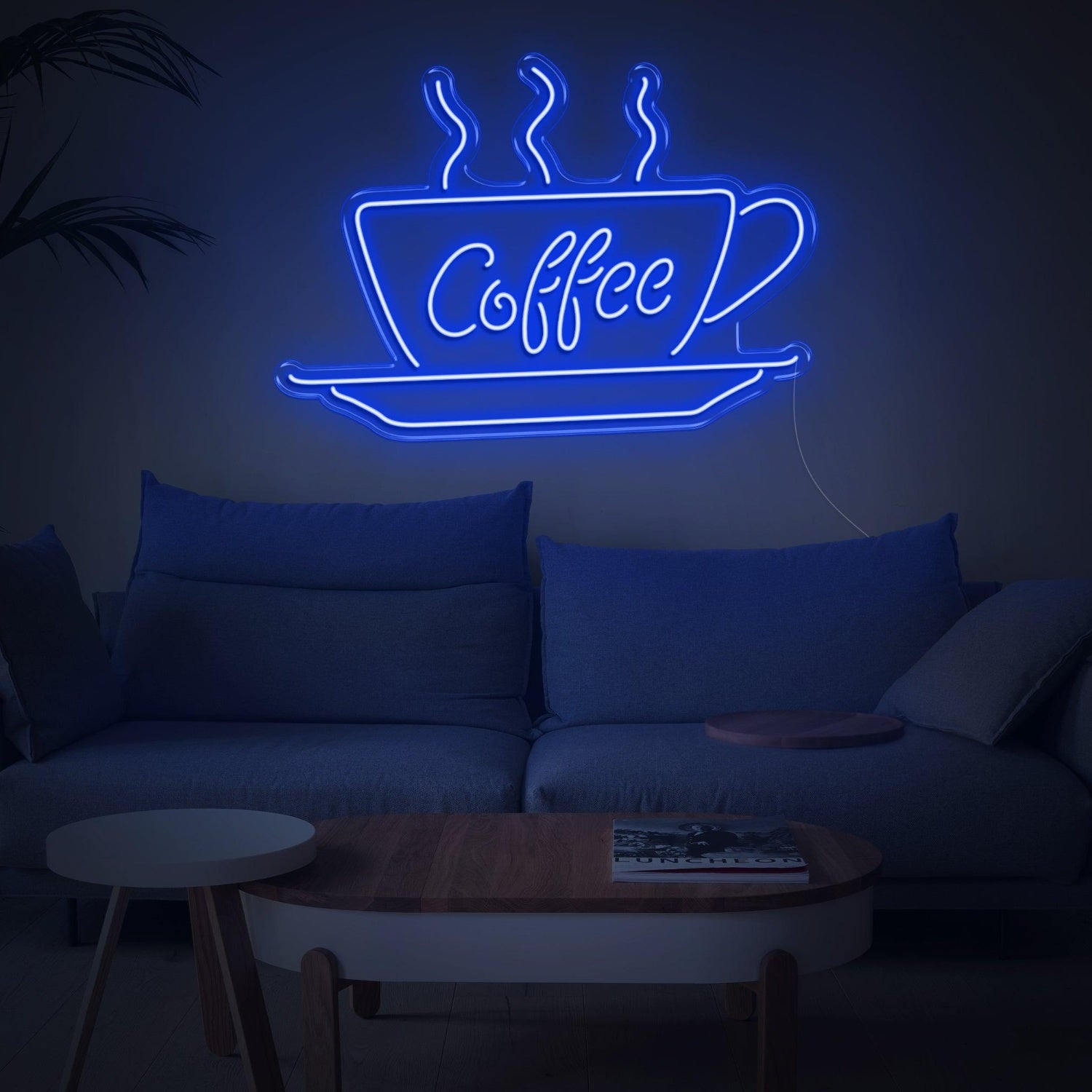 White-Glow Coffee Cup Led Neon Sign Modern Cafe Home Decor | Shineneon