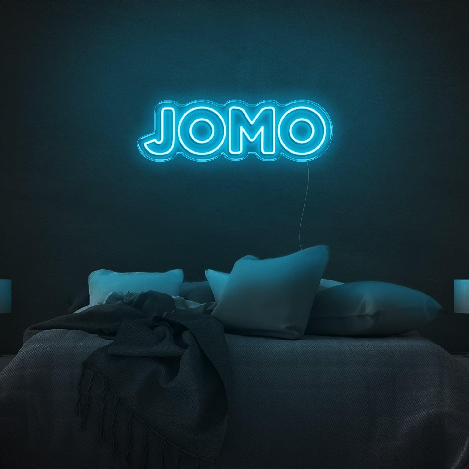 White-Jomo Led Neon Sign Modern Bedroom Decor | Shineneon