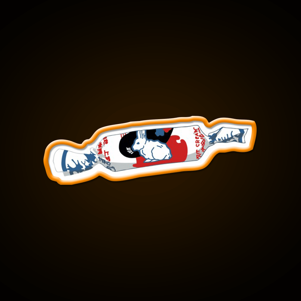 White Rabbit Candy Led Neon Sign Chinese Food Rgb Color - Shineneon