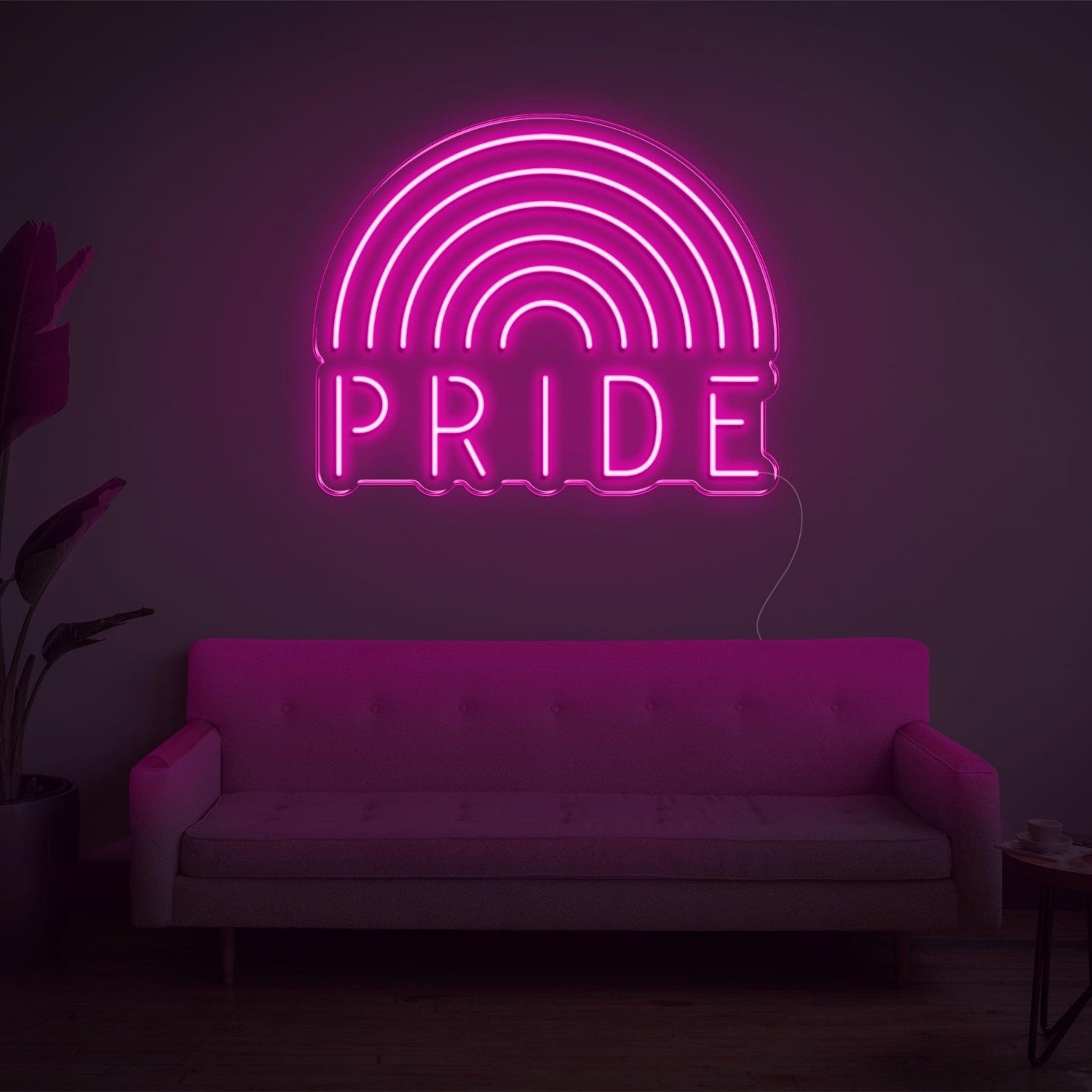 White Rainbow Pride Led Neon Sign For Indoor Lgbtq Decor | Shineneon