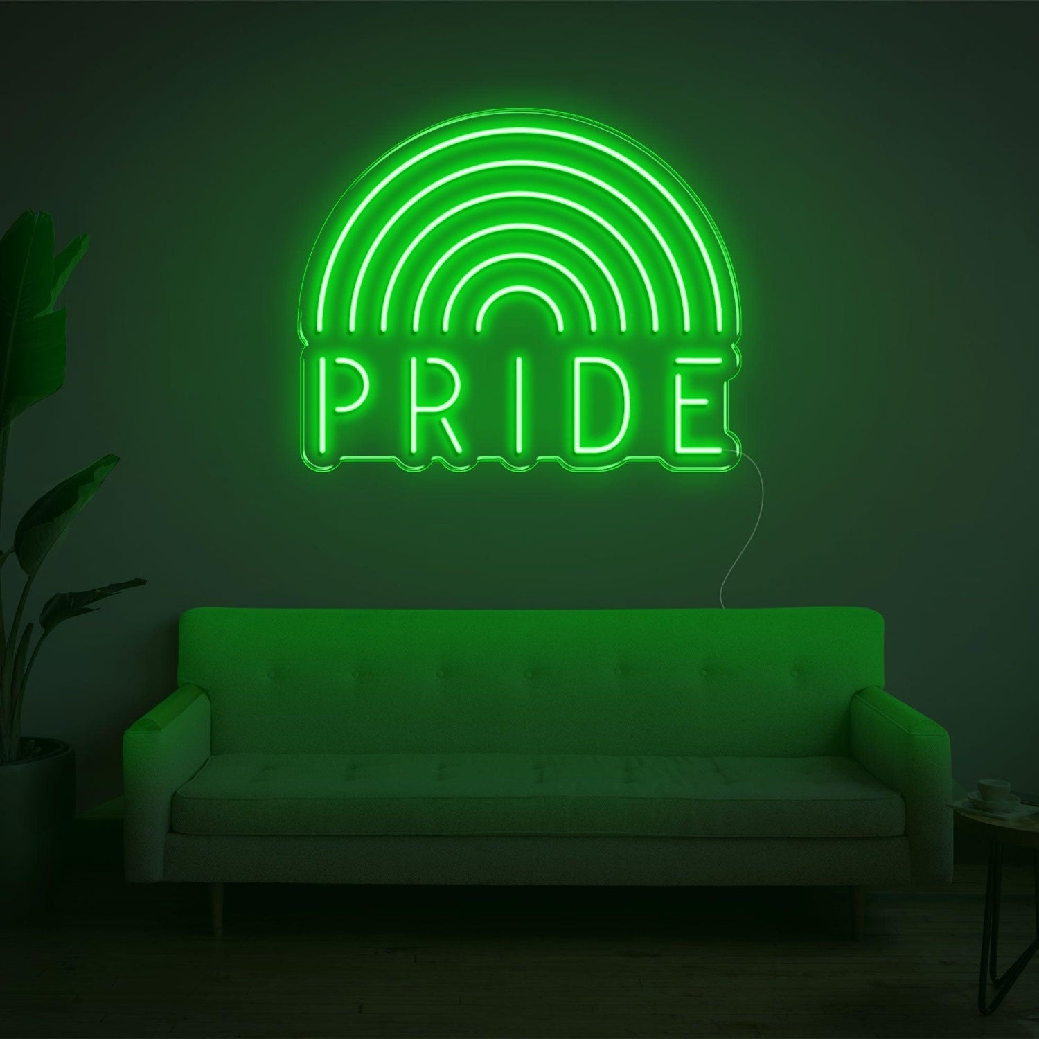 White Rainbow Pride Led Neon Sign For Indoor Lgbtq Decor | Shineneon