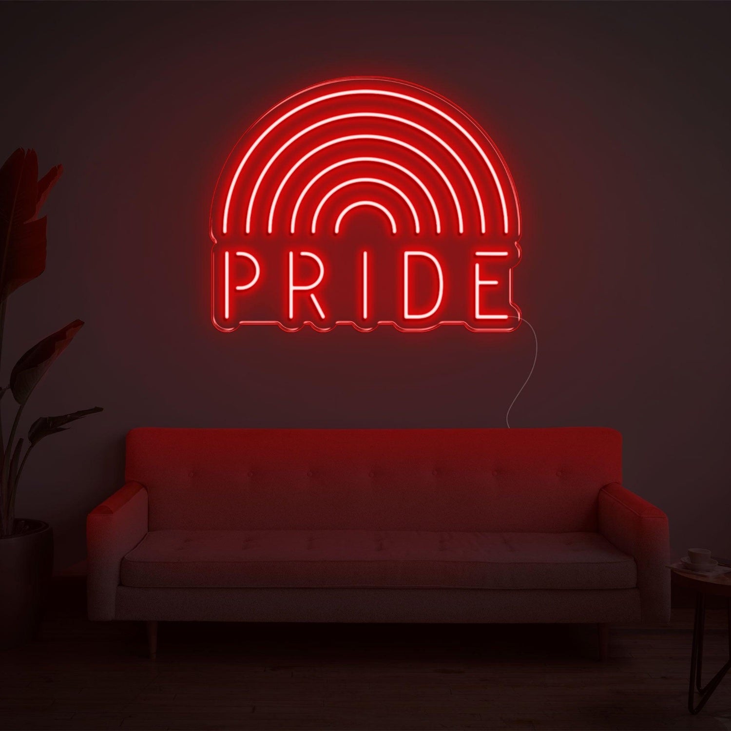 White Rainbow Pride Led Neon Sign For Indoor Lgbtq Decor | Shineneon