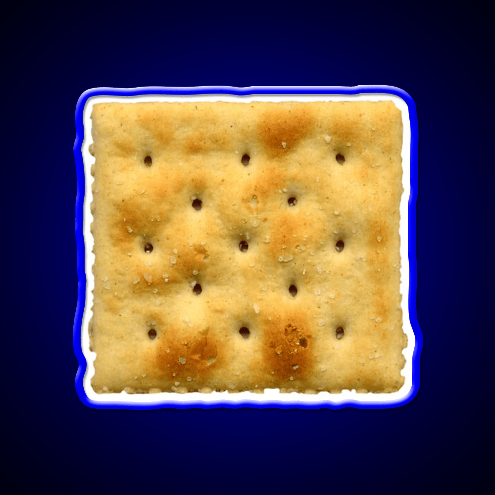 White Saltine Soda Cracker Snack Food Led Neon Sign Rgb Color - Shineneon