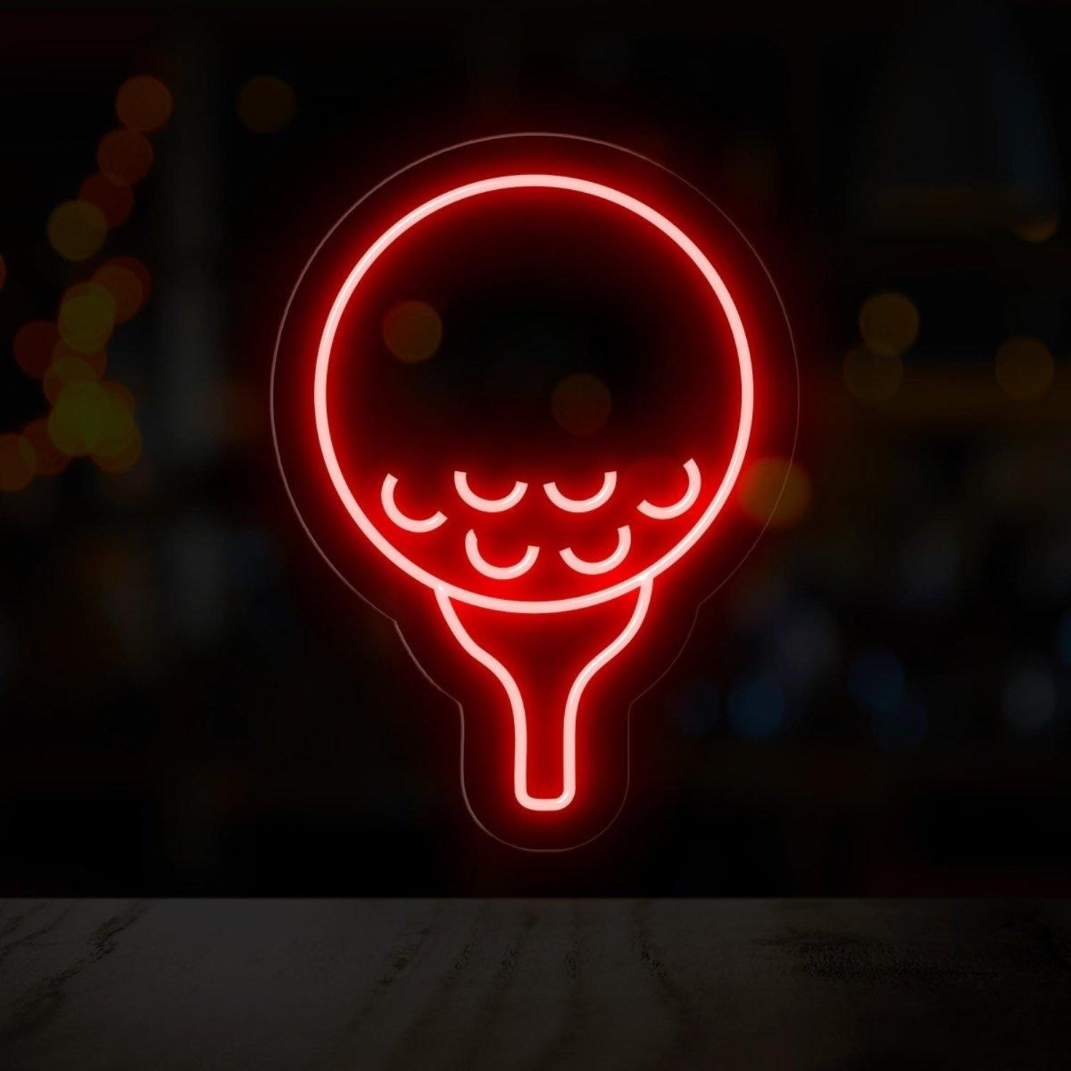 White Tennis Racket Led Neon Sign For Sports Bar Gym Wall Decor | Shineneon