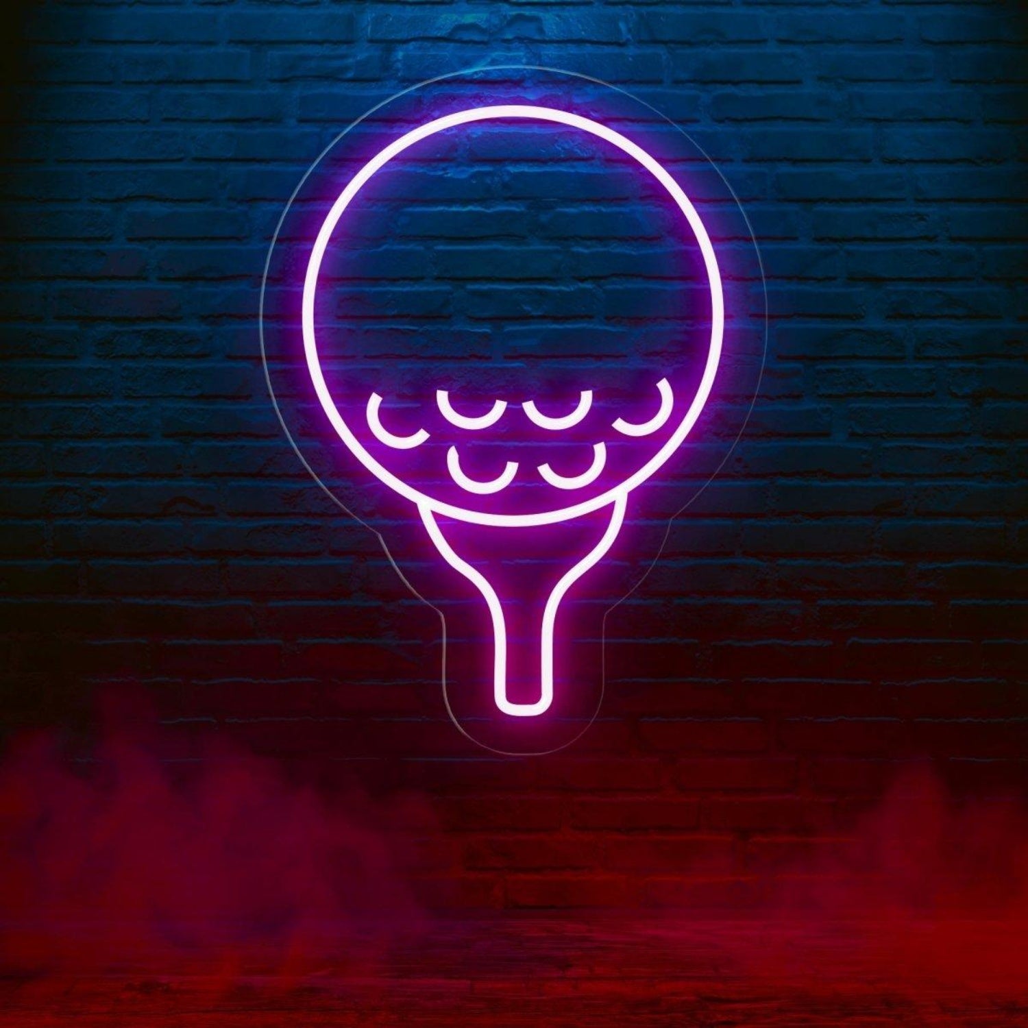 White Tennis Racket Led Neon Sign For Sports Bar Gym Wall Decor | Shineneon