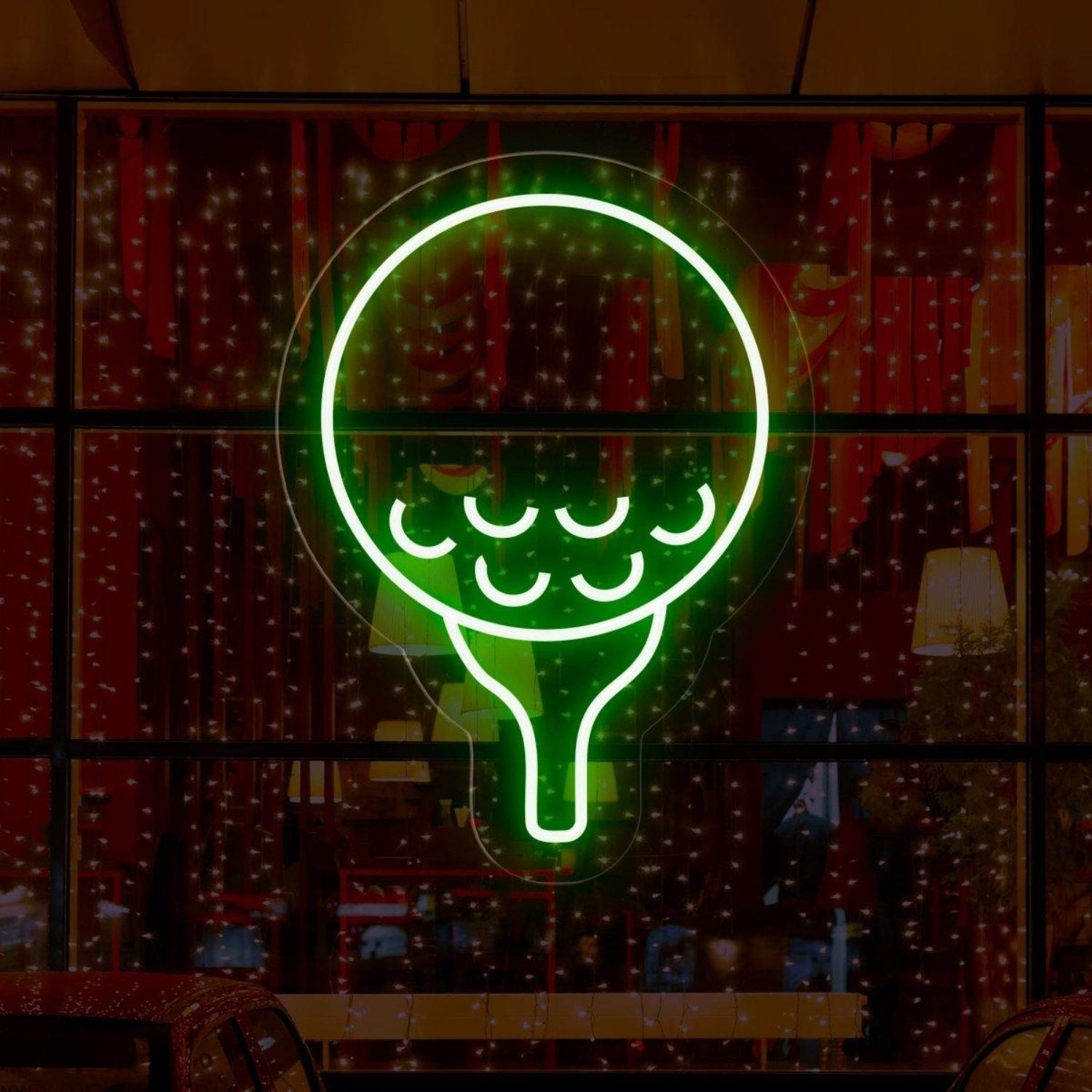 White Tennis Racket Led Neon Sign For Sports Bar Gym Wall Decor | Shineneon