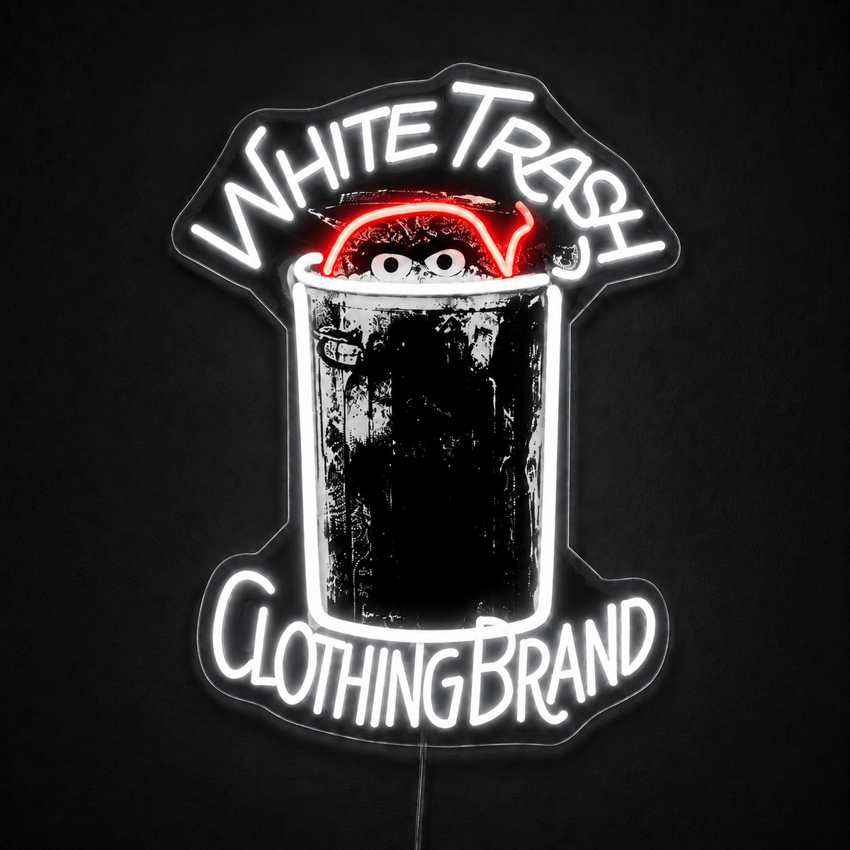 WHITE TRASH Custom LED Neon Sign - Shineneon
