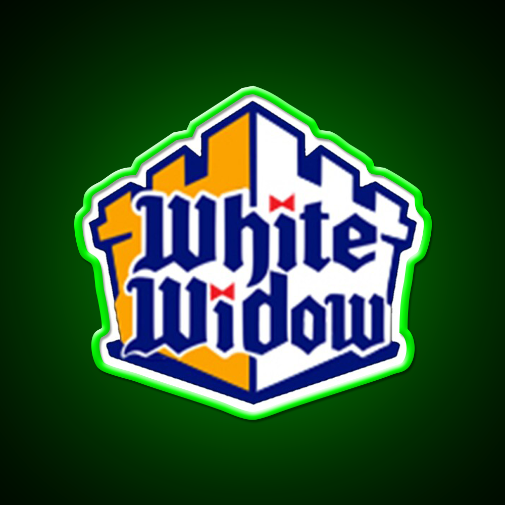 White Widow Hemp Inspired Green Leaf Led Neon Sign Rgb Color - LED neon sign view 8