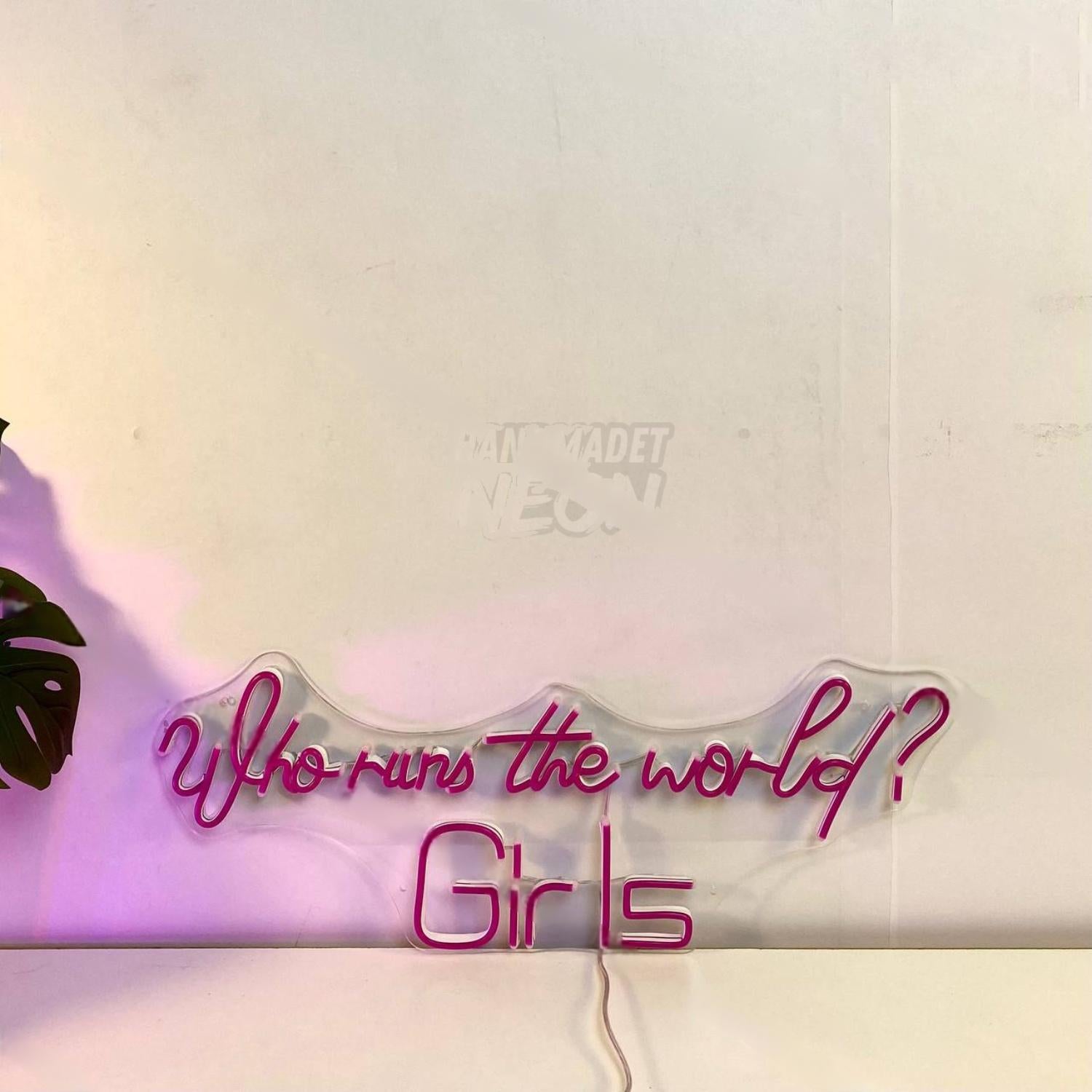 Who Runs The World Girls Led Neon Sign Nail Salon Led Neon Sign | Shineneon