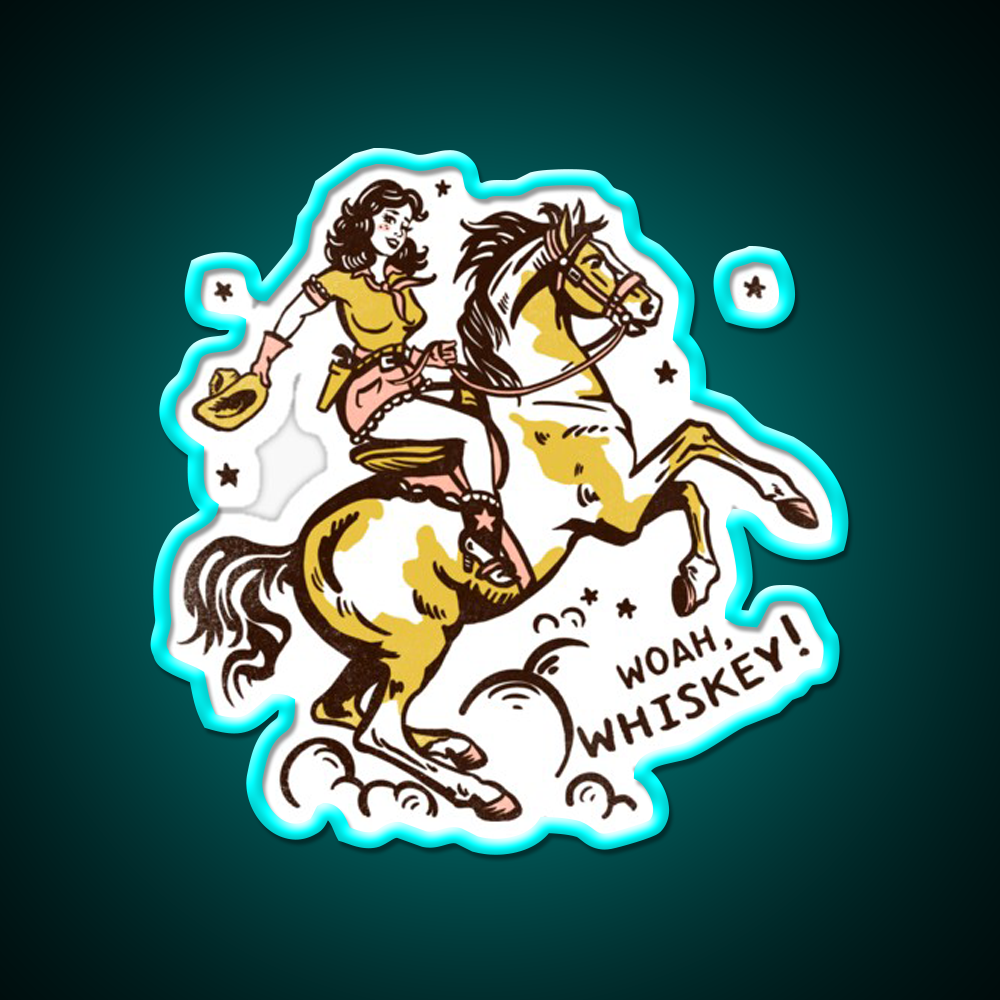 Whoa Whiskey Drink Bar Led Neon Sign Rgb Color