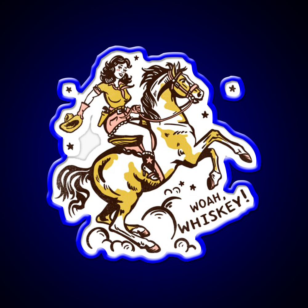 Whoa Whiskey Drink Bar Led Neon Sign Rgb Color