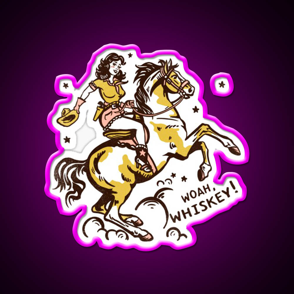 Whoa Whiskey Drink Bar Led Neon Sign Rgb Color