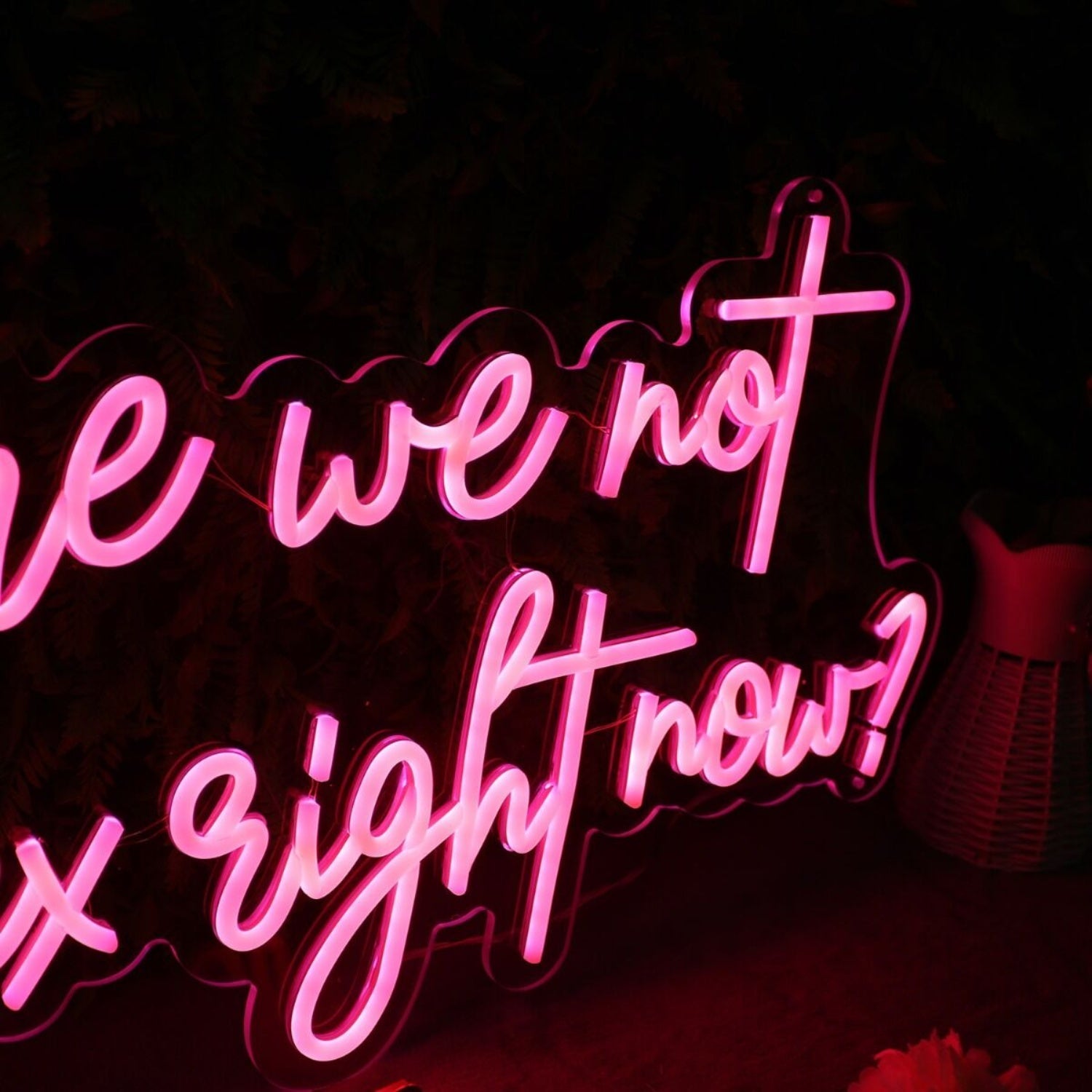 Why Are We Not Having Sex Right Now Red Led Neon Sign - Shineneon